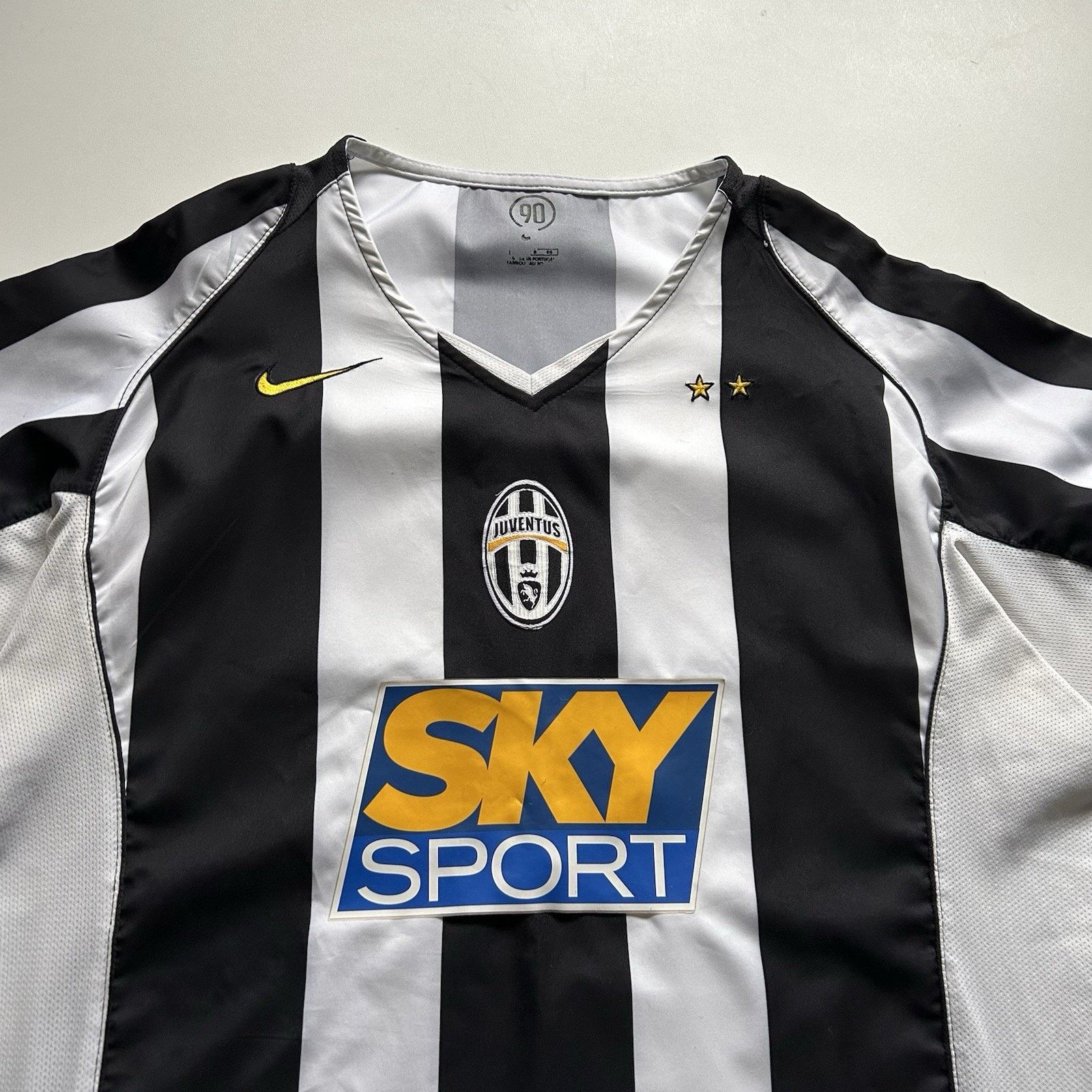 Nike × Vintage Vintage Nike Juventus Jersey XL Sky Sports Soccer White Rare Size US XL / EU 56 / 4 - 2 Thumbnail