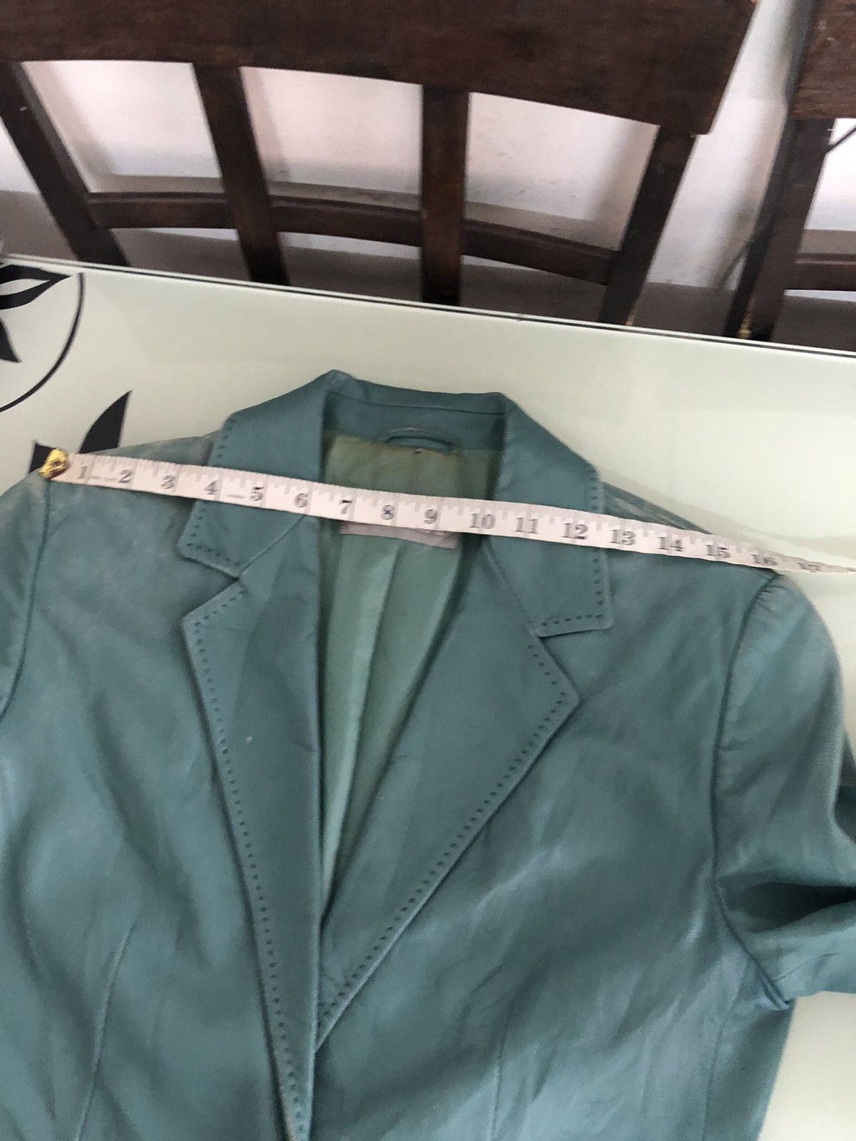 Vintage Vintage Max Mara Distressed Leather Blazer Jacket Size M / US 6-8 / IT 42-44 - 22 Thumbnail