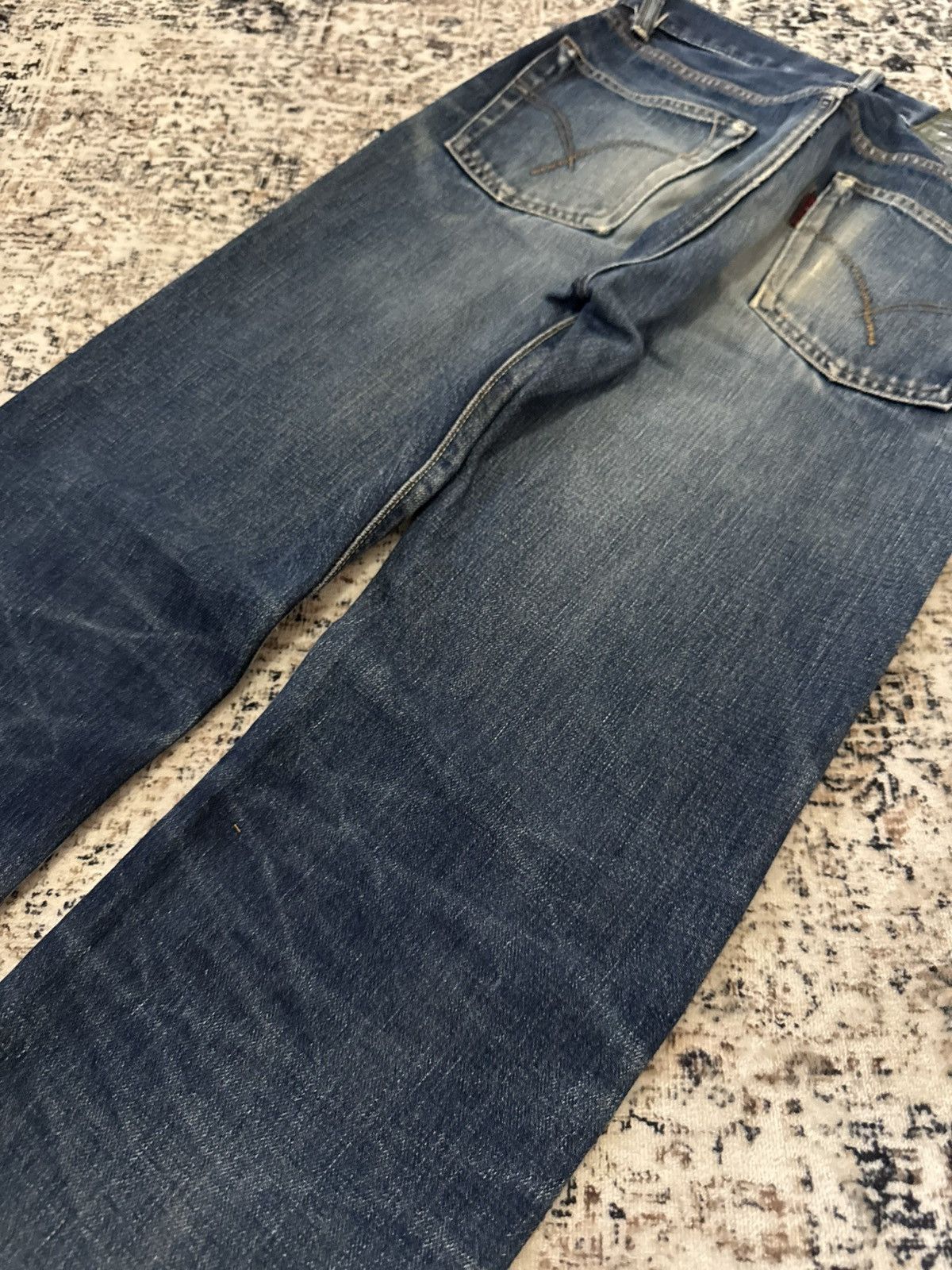 Japanese Brand Blue Blue Japan Indigo Wash Selvedge Redline Jeans Size US 28 / EU 44 - 13 Thumbnail