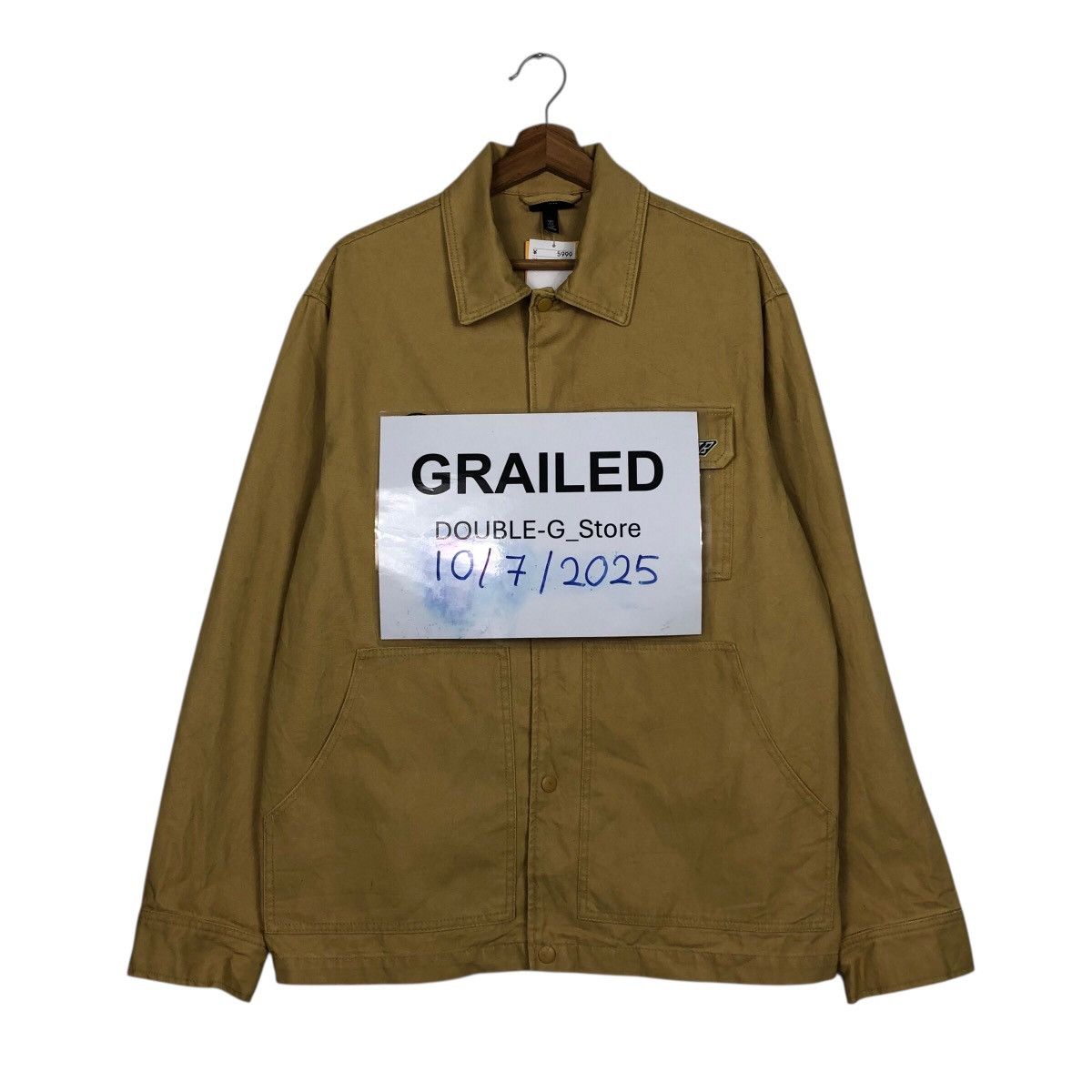 Vintage Rich Yellow Chore Work Jacket H&M Multi Pocket Issey Miyake Size US S / EU 44-46 / 1 - 1 Thumbnail