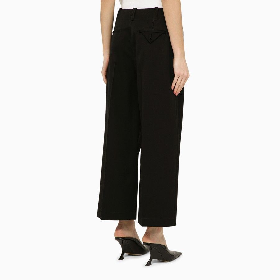 Bottega Veneta o1d2blof0824 Wool Trousers in Black Size 27" / US 4 / IT 40 - 4 Thumbnail