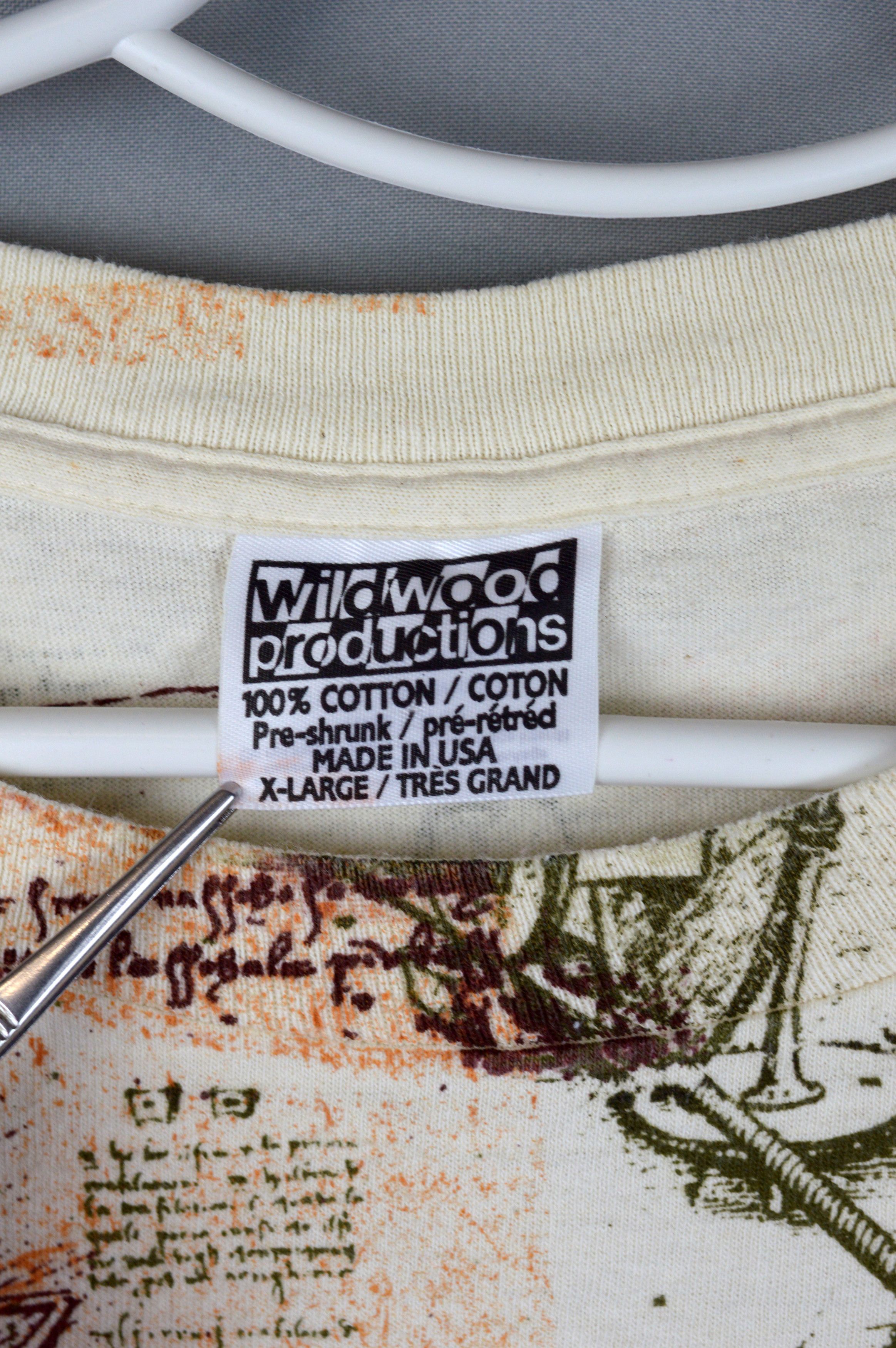 Arts & Science × Vintage Vintage Leonardo da Vinci all over print 90s t shirt Size US XL / EU 56 / 4 - 6 Thumbnail