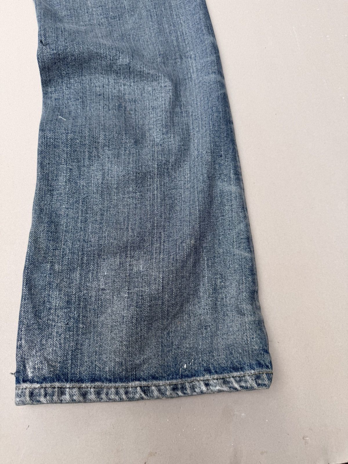 Japanese Brand GREAY GATSBY silver wax flare jeans Size US 32 / EU 48 - 9 Thumbnail