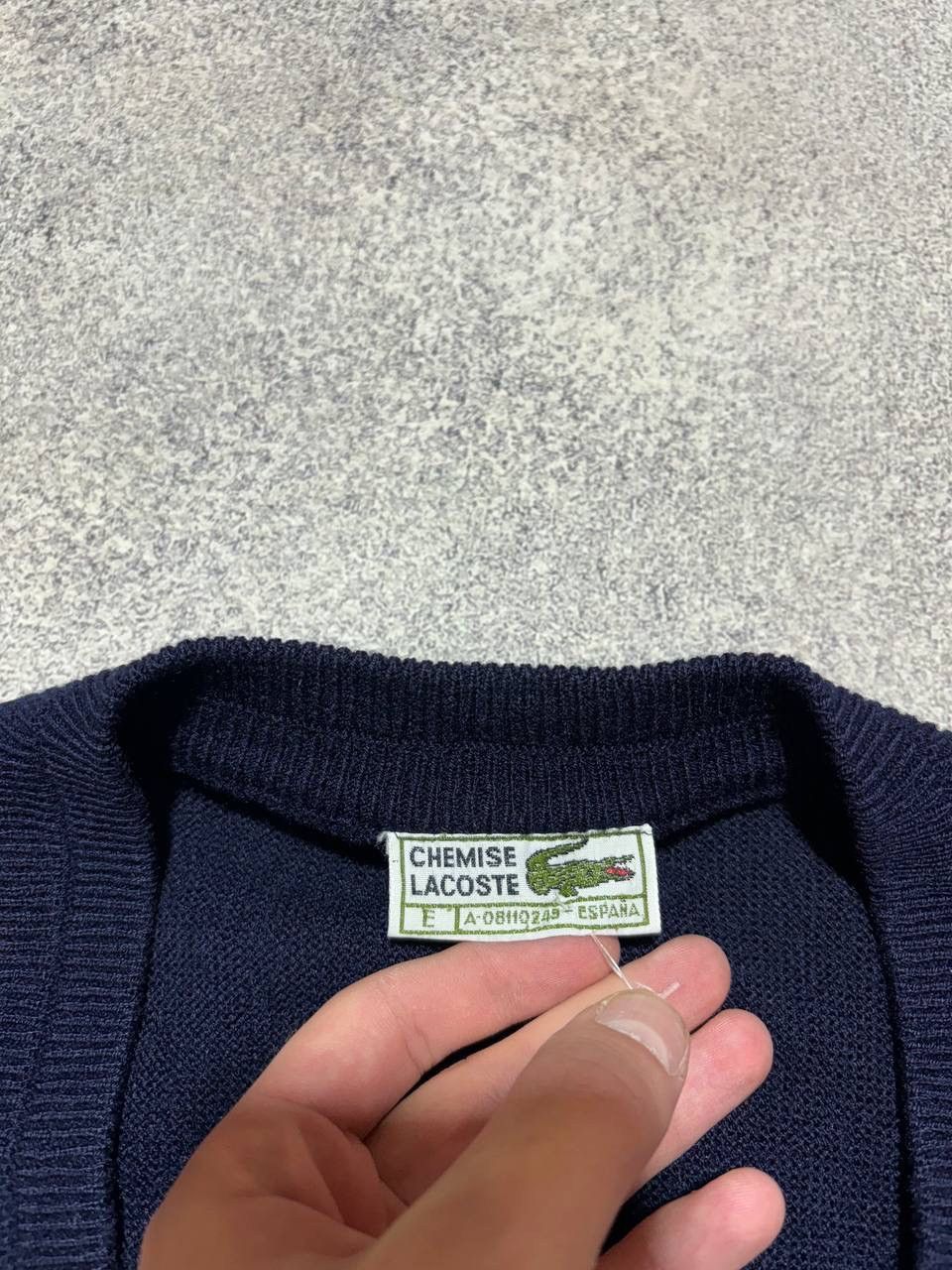 Lacoste × Vintage Vintage Lacoste Wool Cardigan Knit Sweater Preppy Logo 🐊 Size US L / EU 52-54 / 3 - 5 Thumbnail