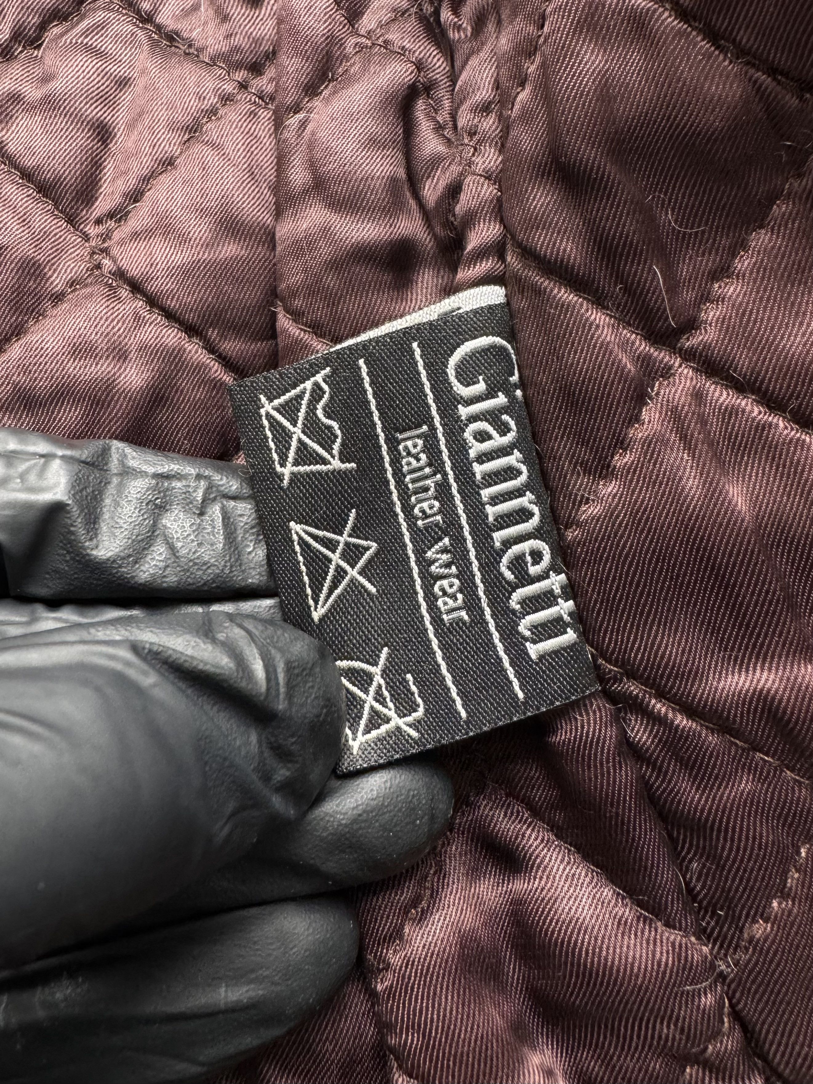 Vintage Vintage Cropped Leather Jacket With Real Fur (B250)D15E2 Size S / US 4 / IT 40 - 12 Thumbnail