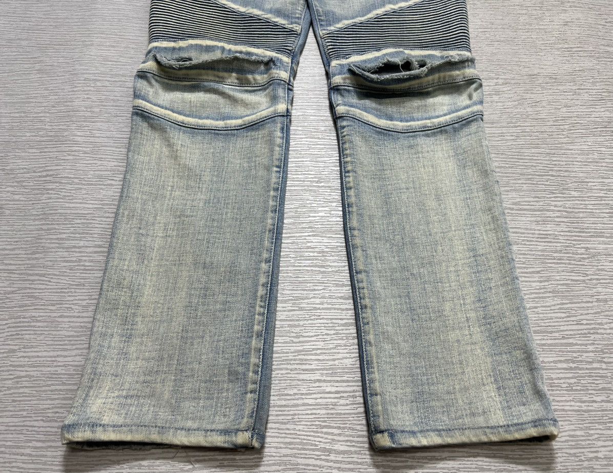 Balmain Balmain - Distressed Knee Biker Jeans Size US 30 / EU 46 - 5 Thumbnail