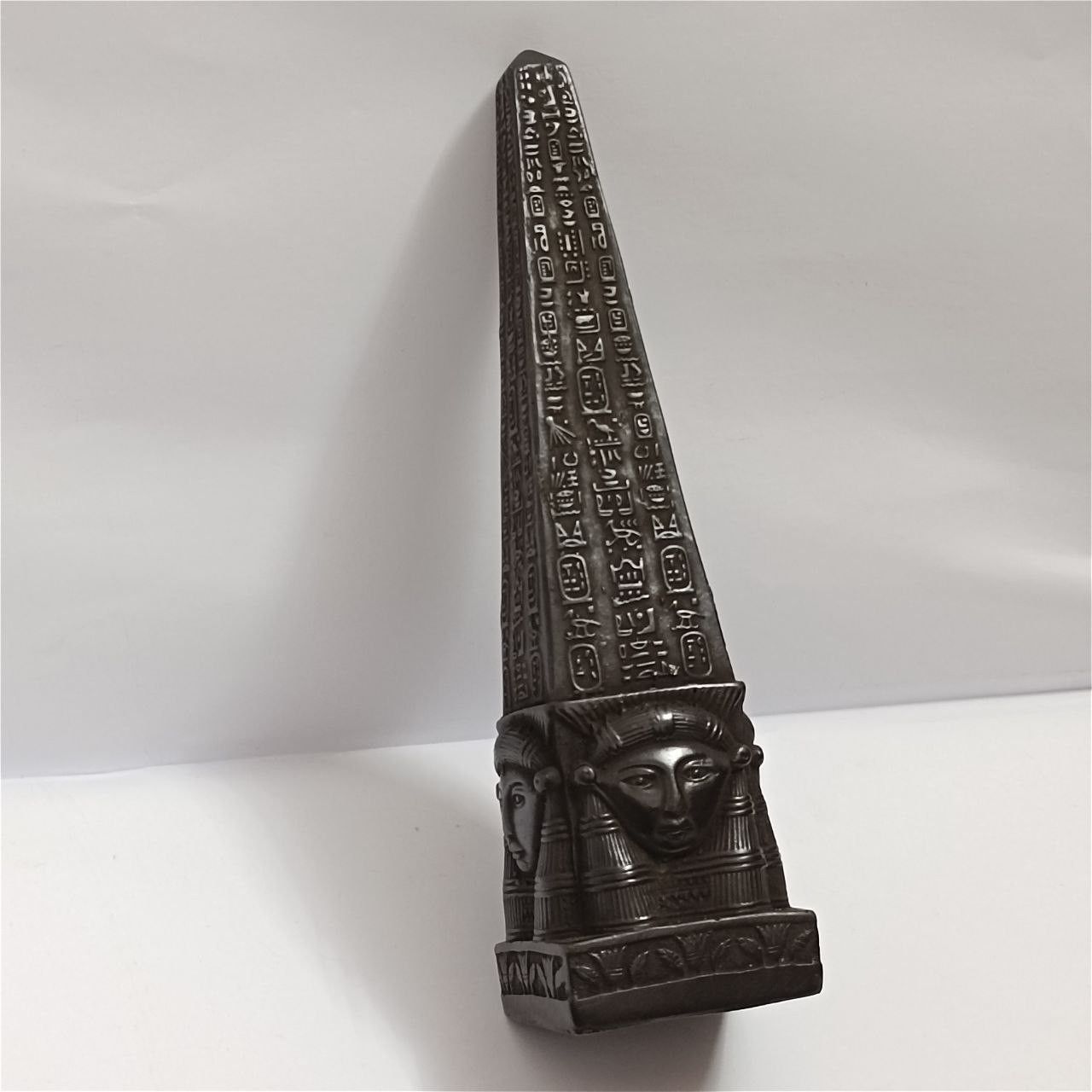 Handmade Egyptian obelisk statue with hieroglyphs ancient decor gift Size ONE SIZE - 1 Thumbnail