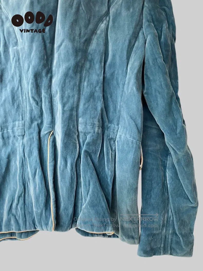 Jean Paul Gaultier Jean Paul Gaultier Blue Velvet Jacket Size US S / EU 44-46 / 1 - 8 Thumbnail
