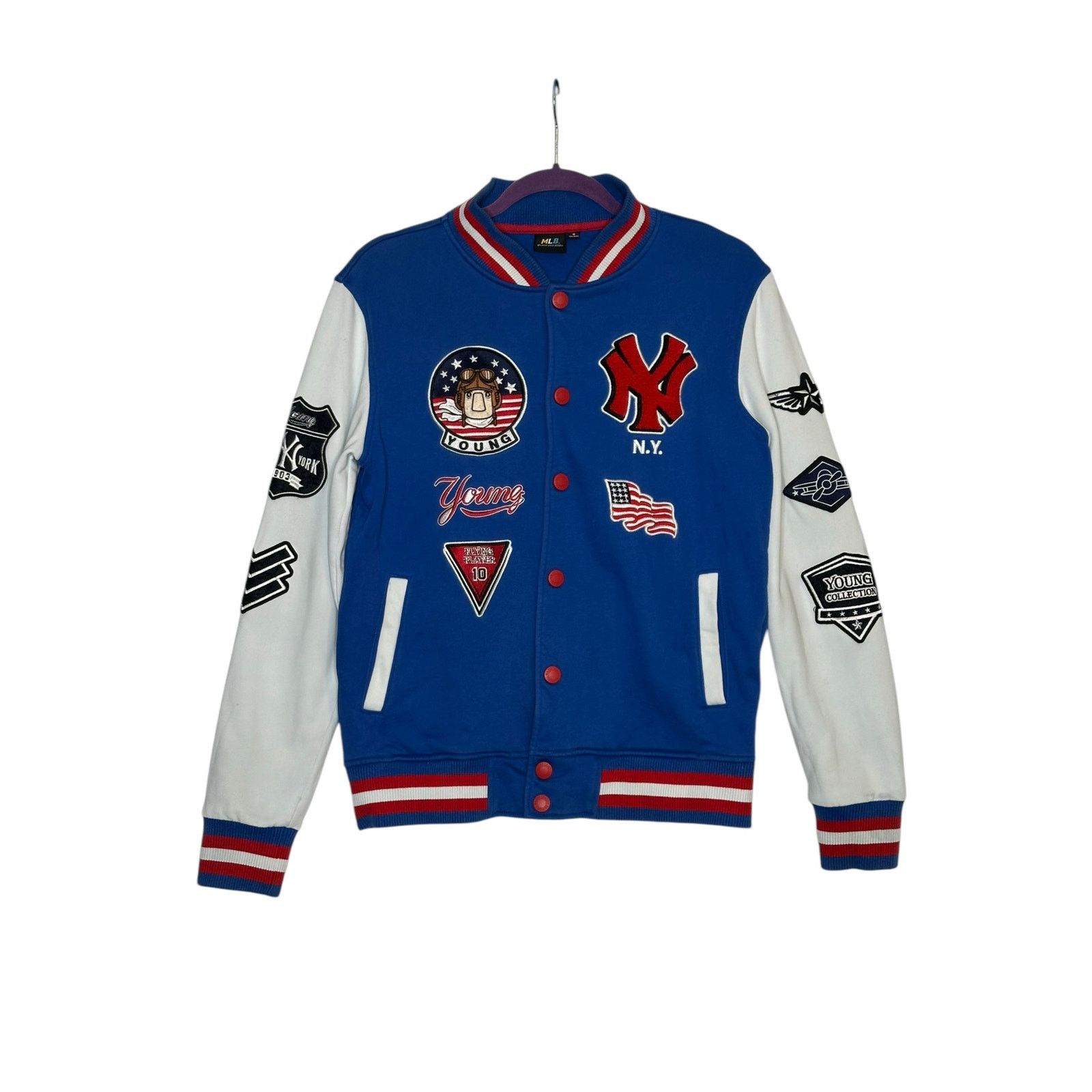 MLB MLB New York Yankees blue white varsity jacket size Small Size US S / EU 44-46 / 1 - 14 Thumbnail