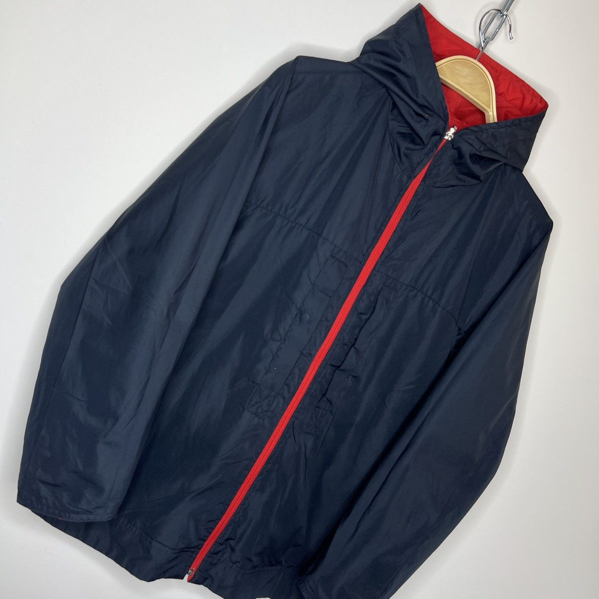 Designer × Prada Prada Reversible Two Sides Jacket Navy Red Nylon Windbreaker Size US M / EU 48-50 / 2 - 10 Thumbnail