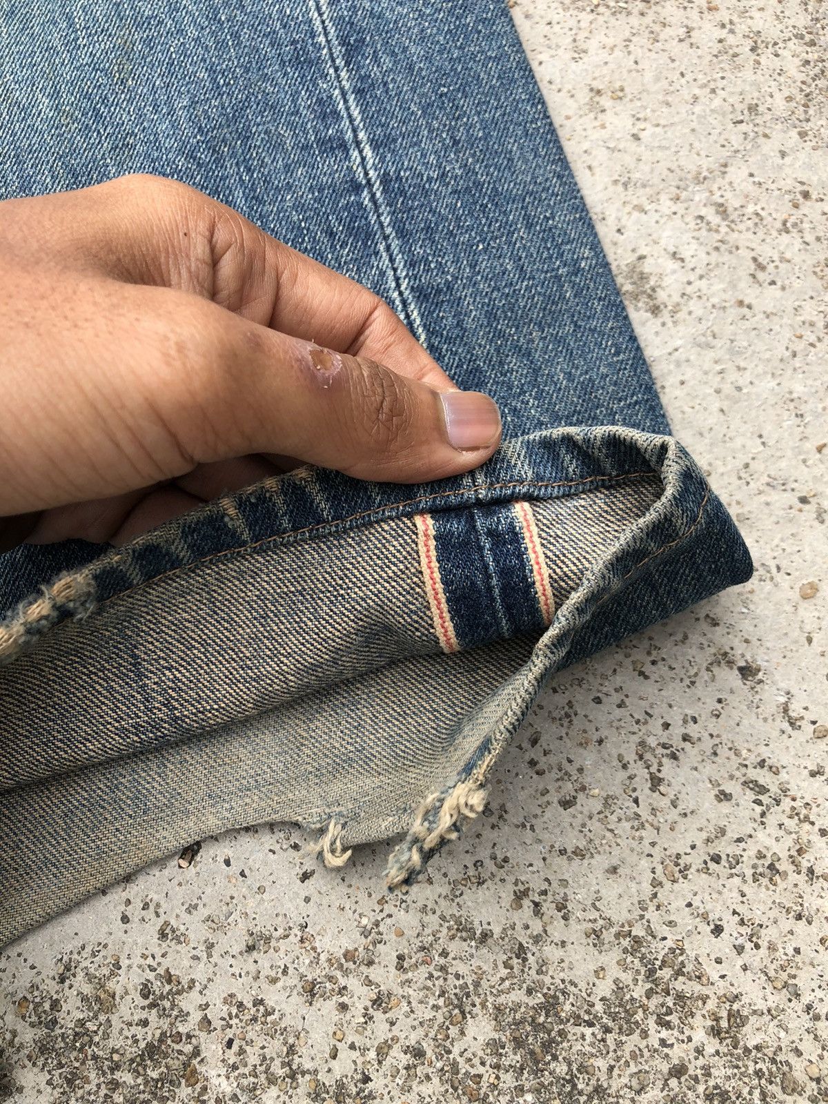 Edwin RUSTY SELVEDGE WIDE LEG DENIM BY EDWIN Size US 30 / EU 46 - 5 Thumbnail