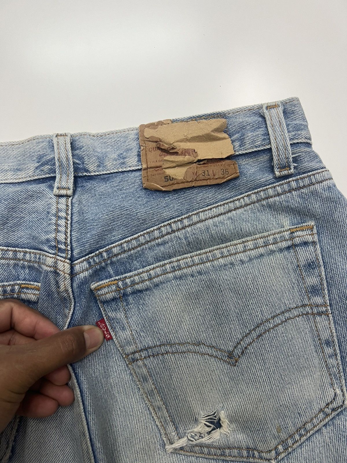 Levi's Vintage Levis 552 Denim Jeans Size 30" Size US 30 / EU 46 - 7 Thumbnail