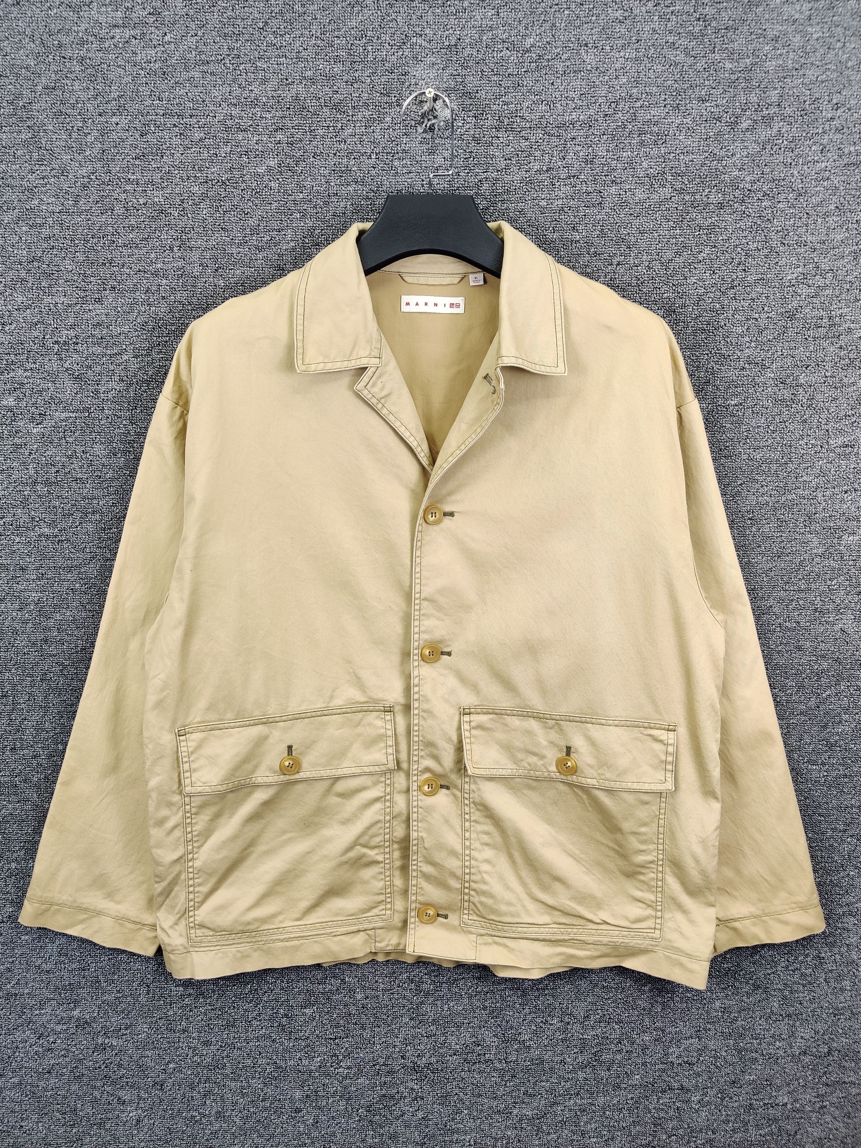 Marni × Uniqlo Vintage Uniqlo x Marni Utility Button Ups Jacket Size US XL / EU 56 / 4 - 1 Thumbnail