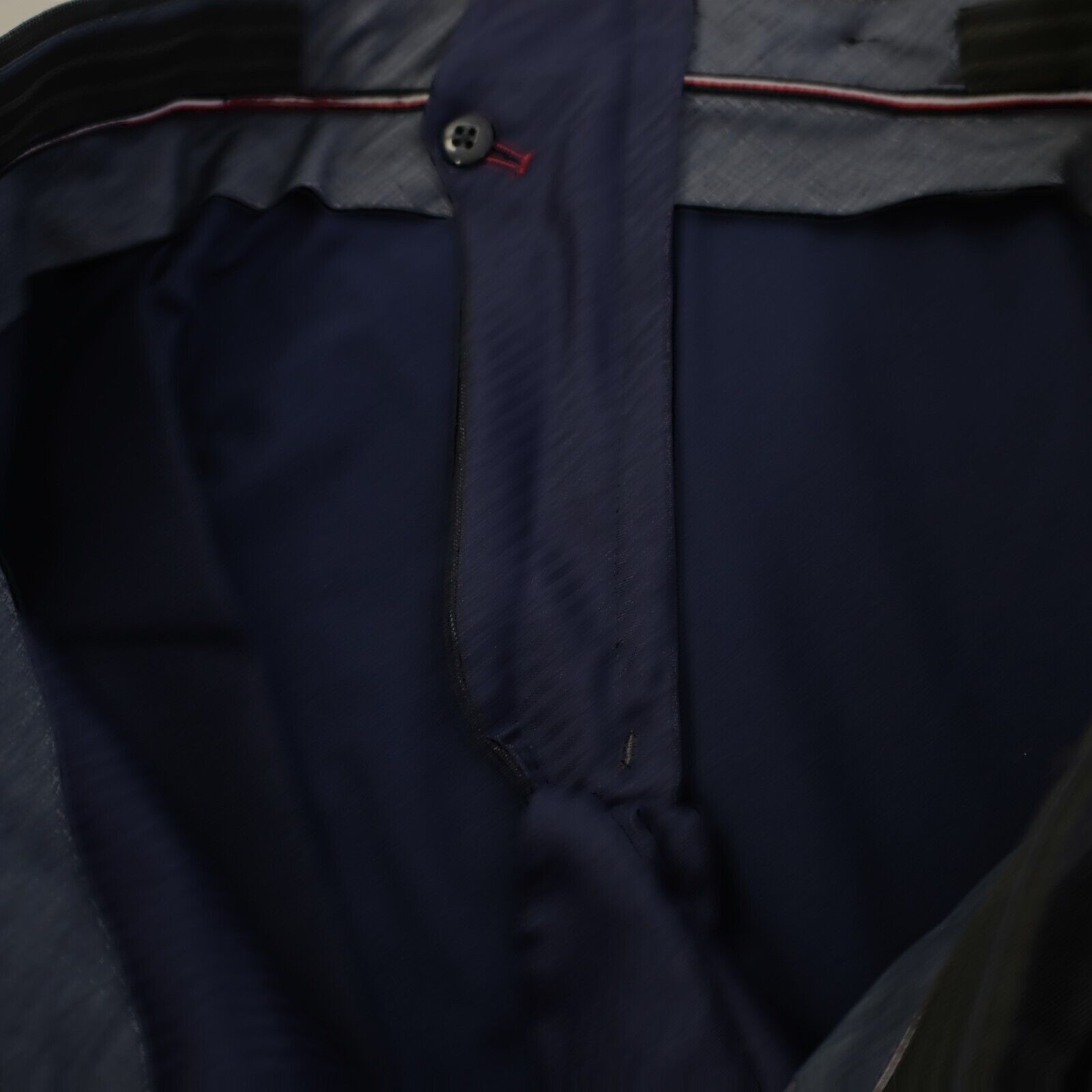 Tommy Hilfiger Tommy Hilfiger Wool Blend Gray W/ Blue Windowpane 2 Piece Su Size 46S - 3 Thumbnail