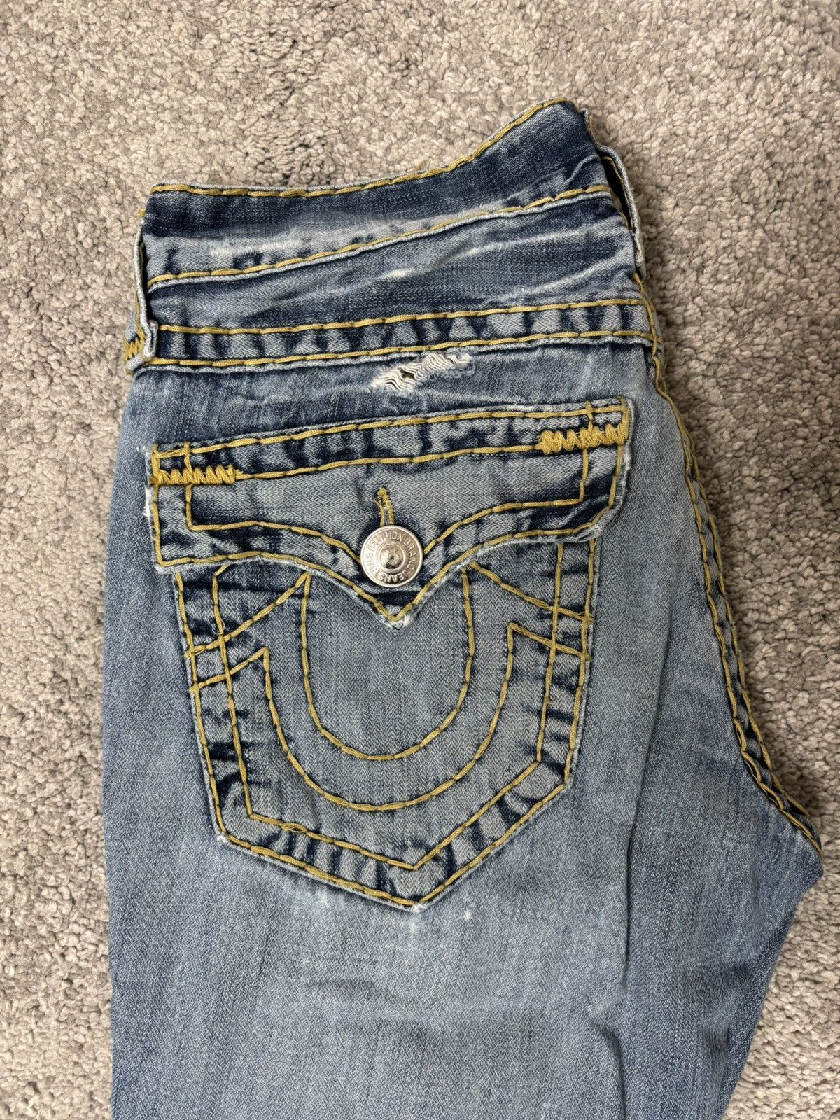 True Religion Japanese y2k archive style True Religion Flared Denim Jeans Size US 28 / EU 44 - 4 Thumbnail