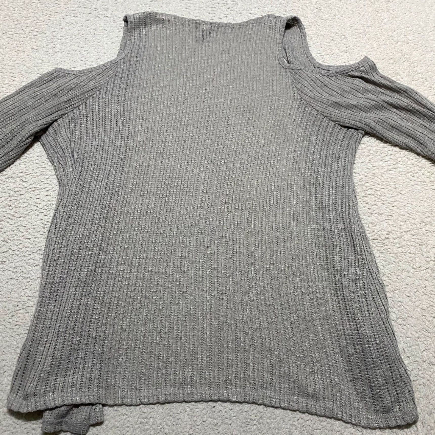 Torrid Torrid Cardigan Sweater Open Front Pockets Gray 2X Plus Womens Size 2X Knit Polyester Fall Winter Size XXL / US 16-18 / IT 52-54 - 6 Thumbnail