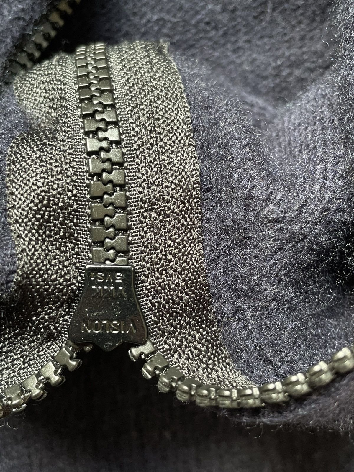 Stone Island Stone Island Navy Wool Buttoned Quarter Zip Knit Sweater Size US XL / EU 56 / 4 - 6 Thumbnail