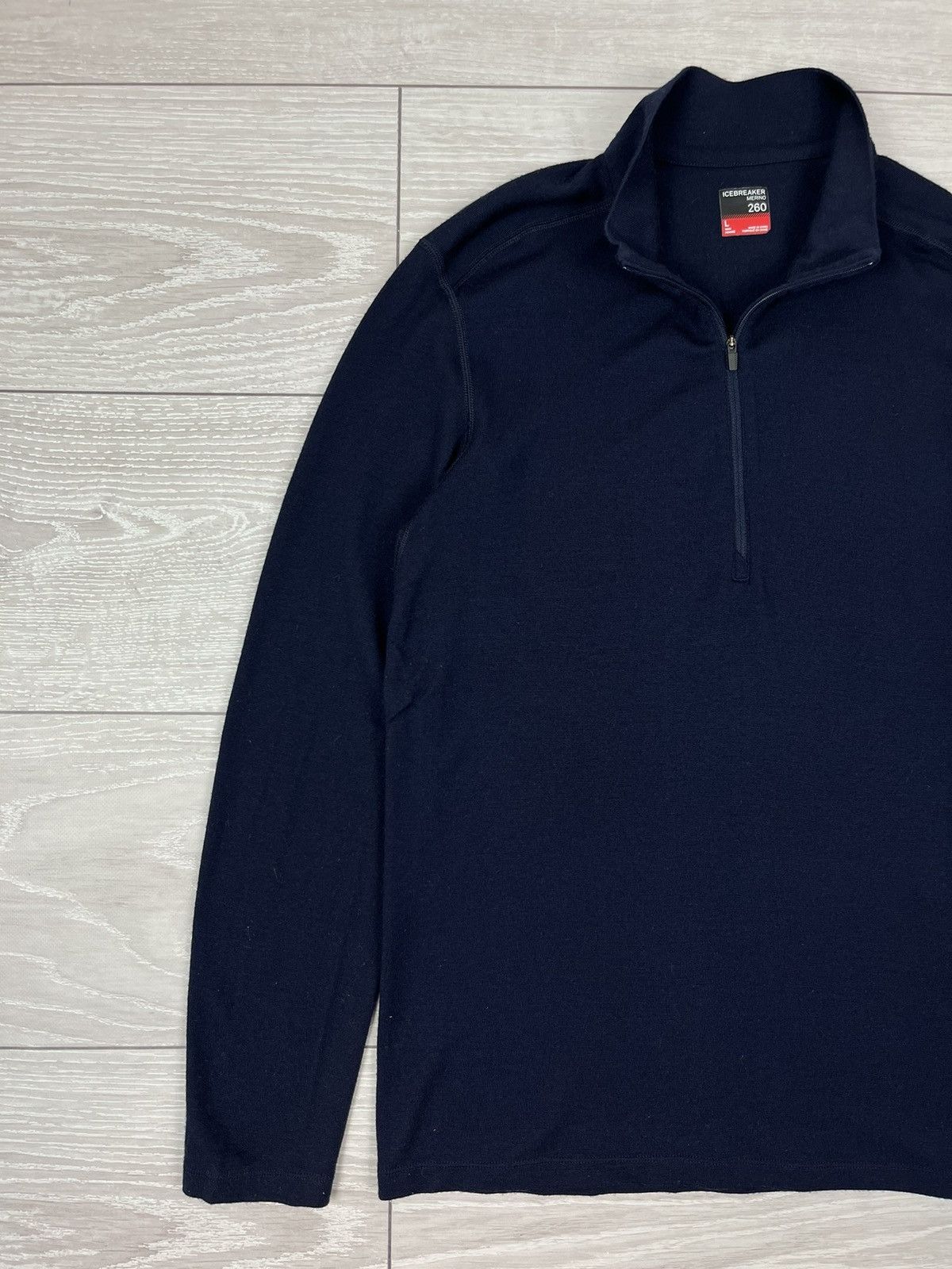 Icebreaker Icebreaker 100% Merino Wool Blue Zip Sweater Size US L / EU 52-54 / 3 - 3 Thumbnail