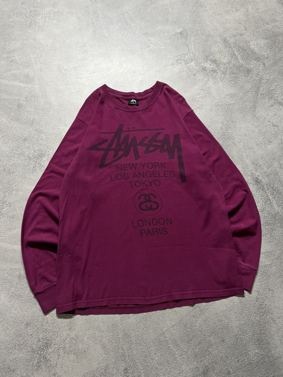 Stussy Vintage Y2k Stussy World Tour 🌎 Long Sleeve 00’s Size US M / EU 48-50 / 2 - 5 Thumbnail