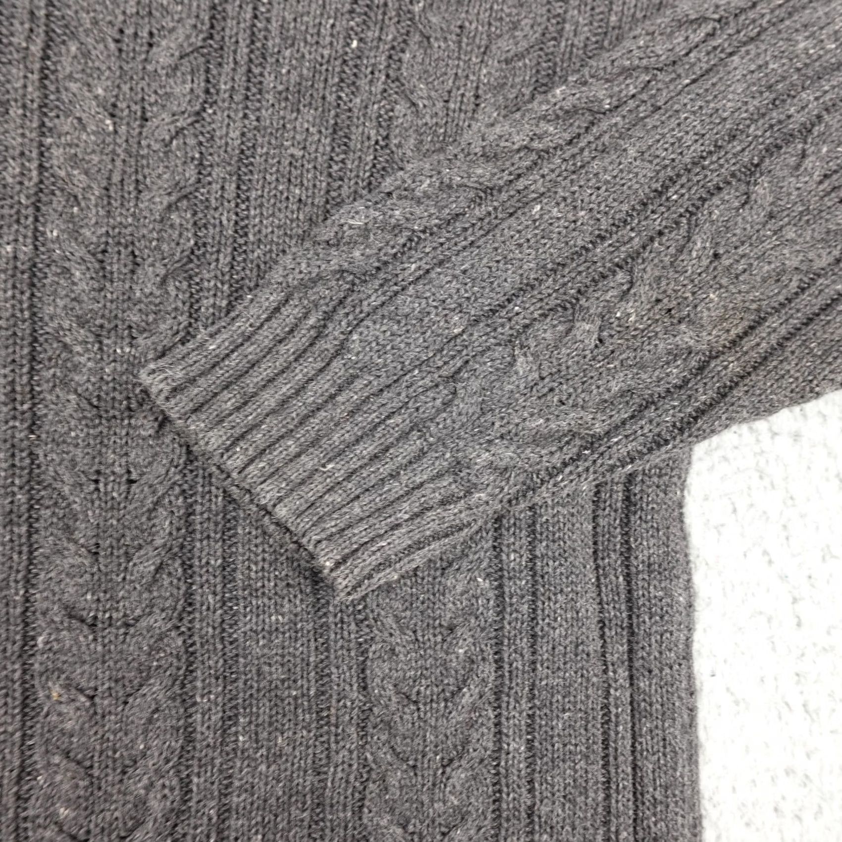 4SDESIGNS VINTAGE Duplex Designs Sweater Mens XL Gray Cable Knit Crewneck Pullover 90s Size US XL / EU 56 / 4 - 5 Thumbnail