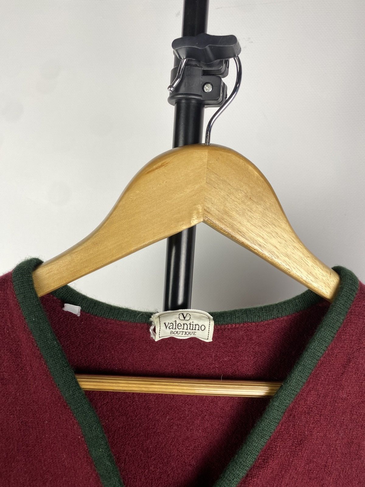 Designer × Valentino Vintage 80s Luxury Valentino Boutique Wool Vest rare Size S / US 4 / IT 40 - 5 Thumbnail