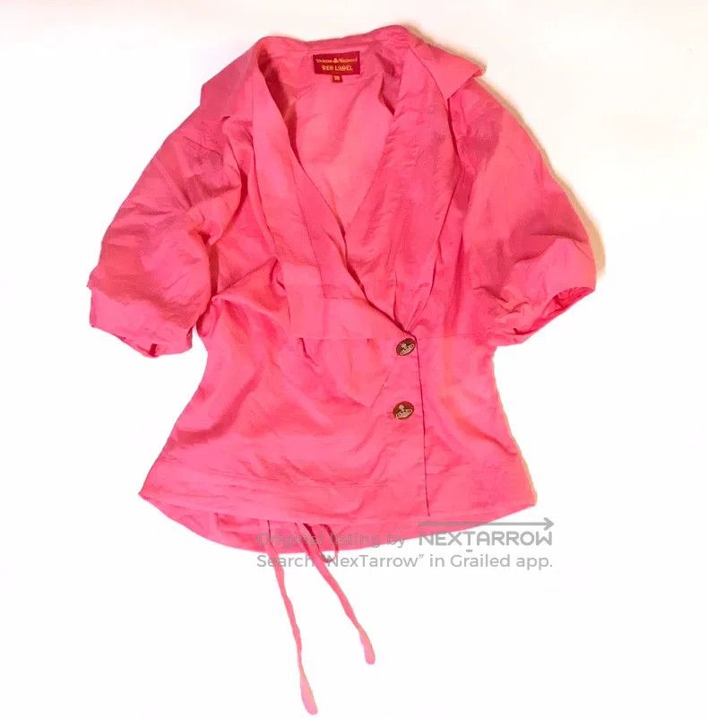 Vivienne Westwood Vivienne Westwood Treasure Series, Planet Button Red Top Size XS / US 0-2 / IT 36-38 - 9 Thumbnail