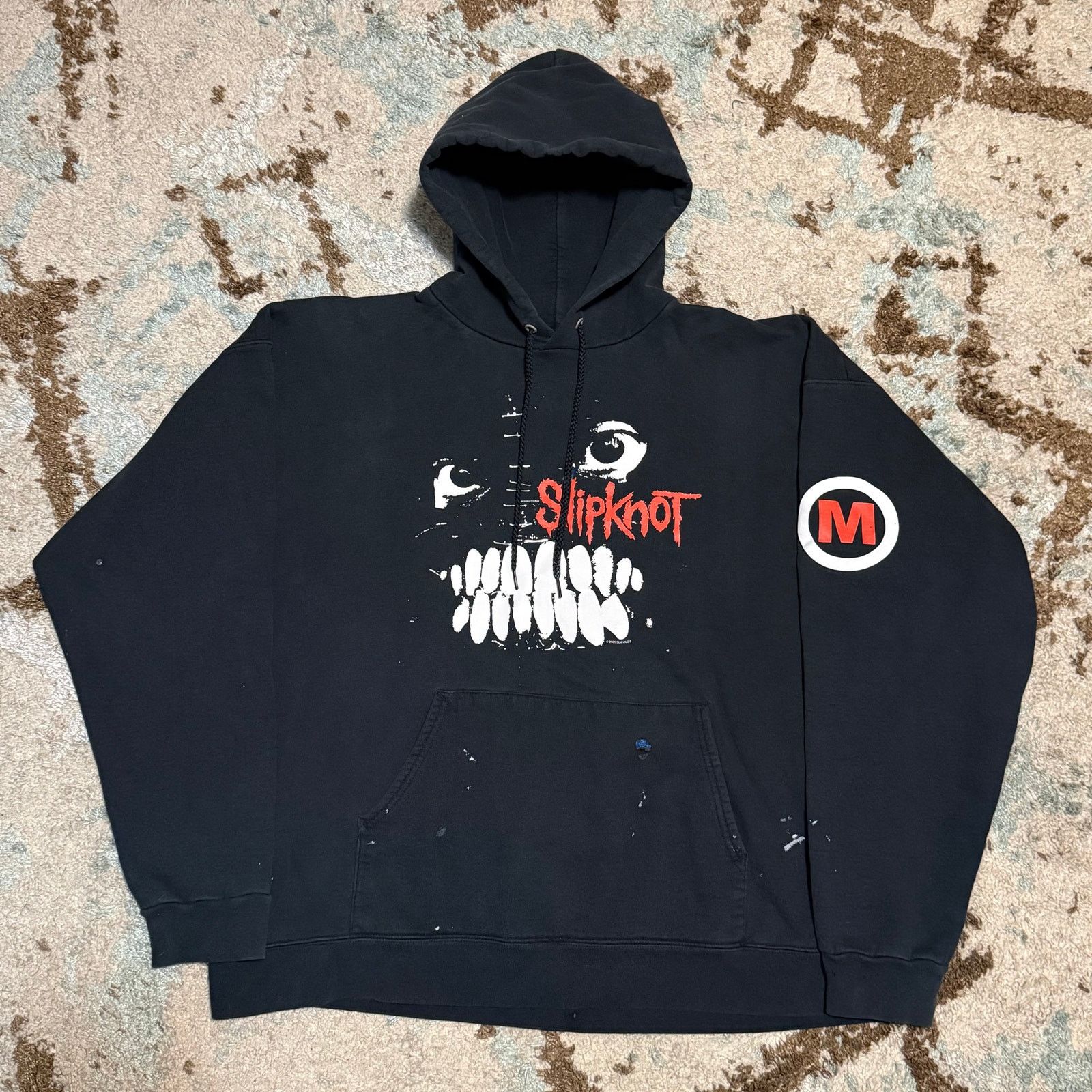 Hanes 2005 Slipknot Maggot Face Hoodie Large Distressed Nu Metal Size US L / EU 52-54 / 3 - 1 Thumbnail