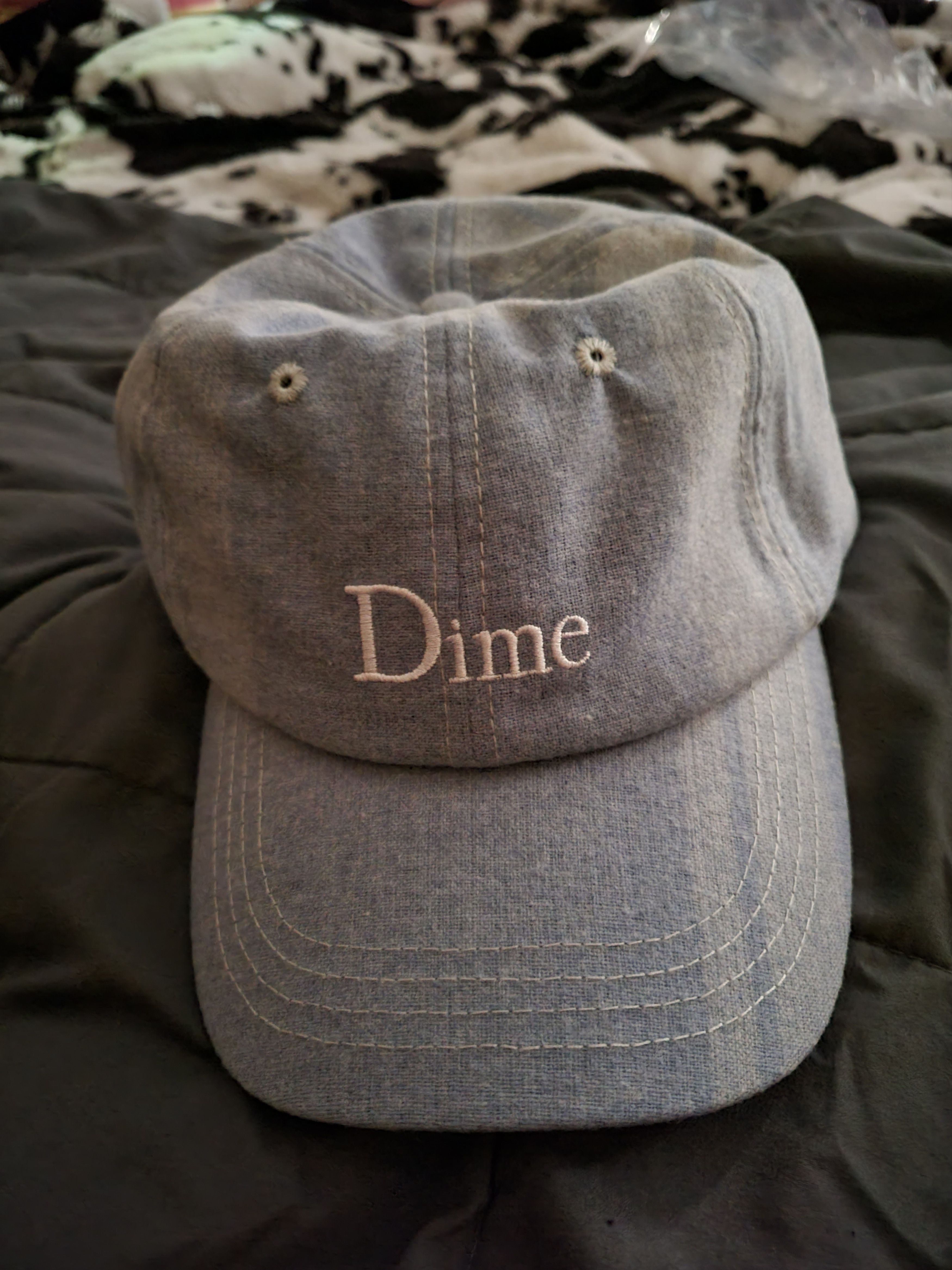 Dime Dime Baby Blue Plaid Cap/Hat Size ONE SIZE - 1 Thumbnail