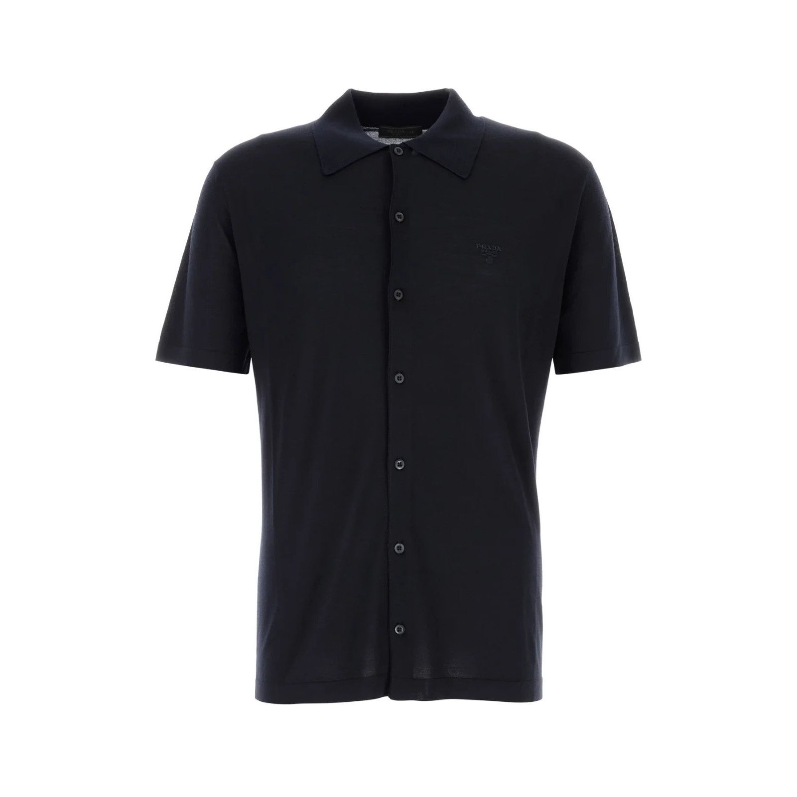 Prada PRADA Midnight Blue Wool Shirt New & Authentic (Men's size:5 Size US L / EU 52-54 / 3 - 1 Thumbnail