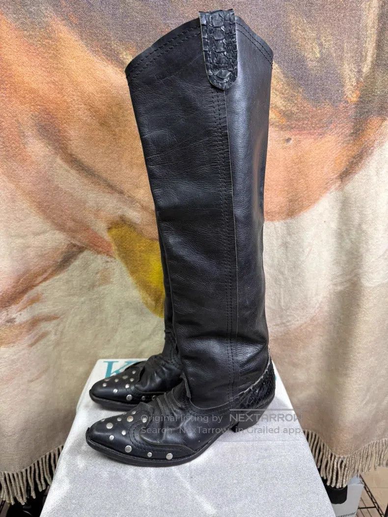 Junya Watanabe Junya Watanabe size L Studded Ultra-high Ankle Boots Size US 7 / EU 40 - 1 Thumbnail