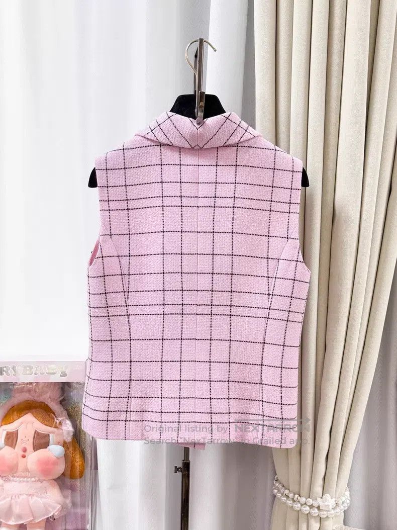 Chanel Chanel Plaid double-breasted vest Size XS / US 0-2 / IT 36-38 - 3 Thumbnail