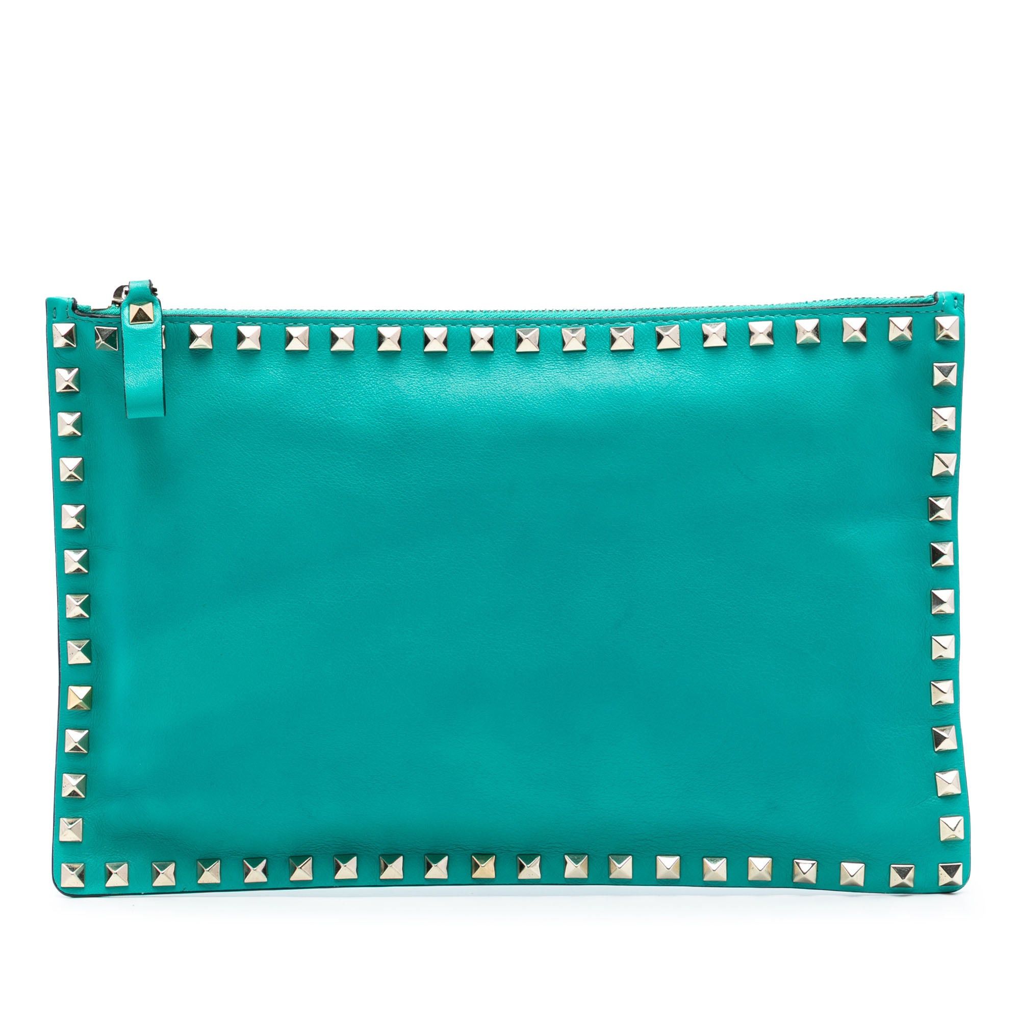 Valentino Leather Rockstud Clutch Size ONE SIZE - 1 Thumbnail