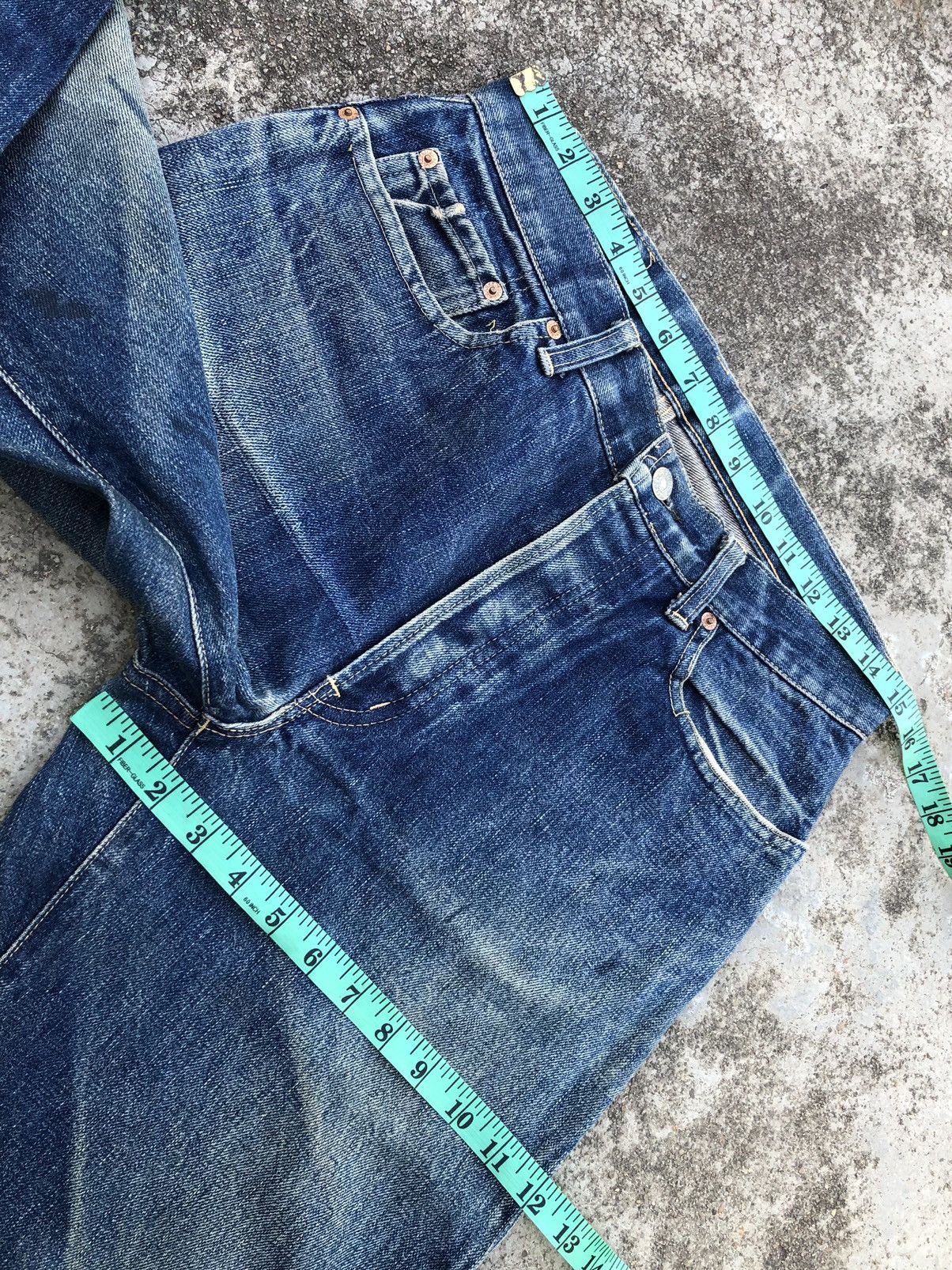 HOLLYWOOD RANCH MARKET × Japanese Brand SELVEDGE PAINTED DENIM BY HRM Size US 30 / EU 46 - 16 Thumbnail
