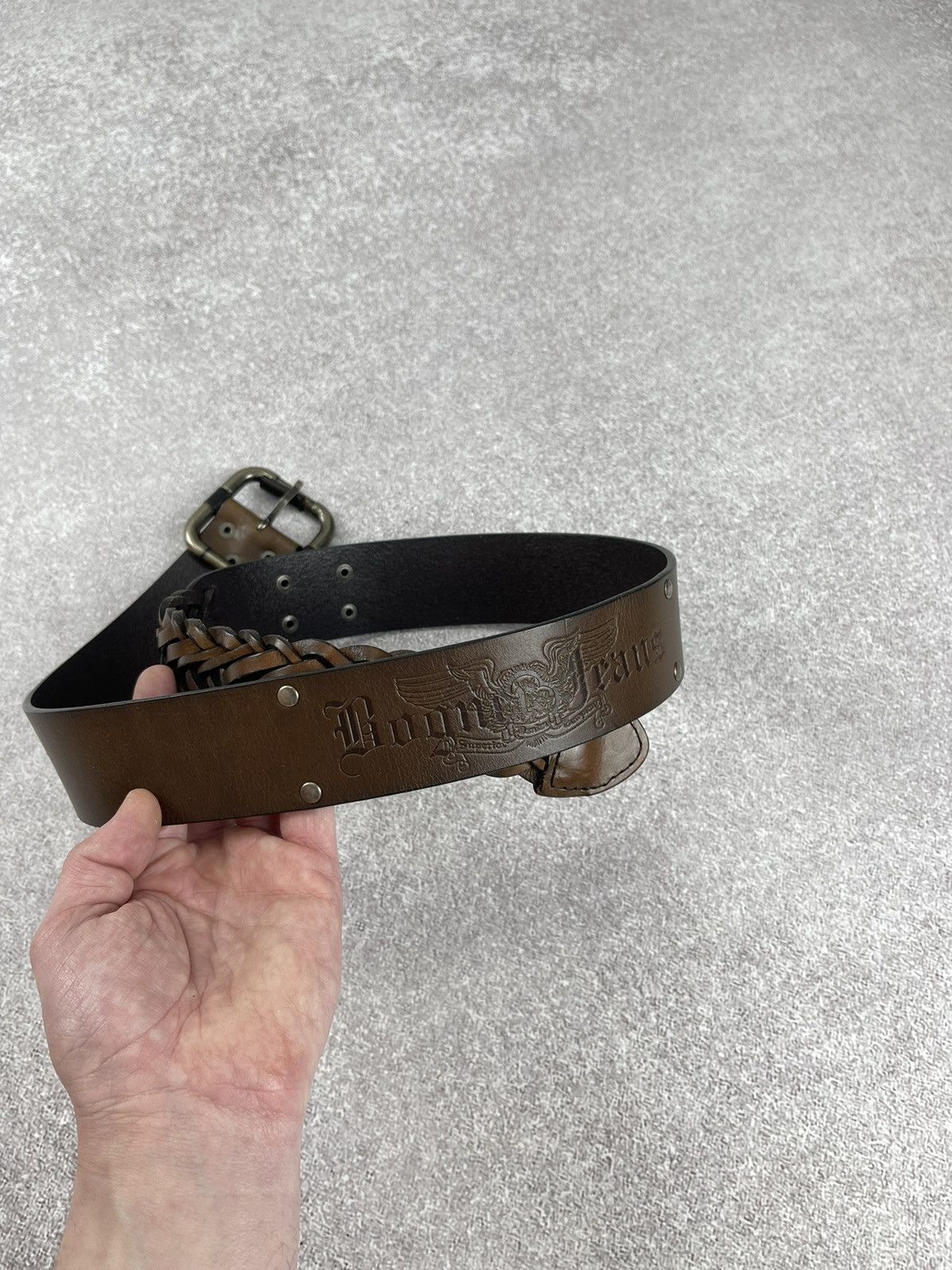 Bogner × Vintage Vintage Bogner Leather Belt Brown Unisex Size ONE SIZE - 13 Thumbnail