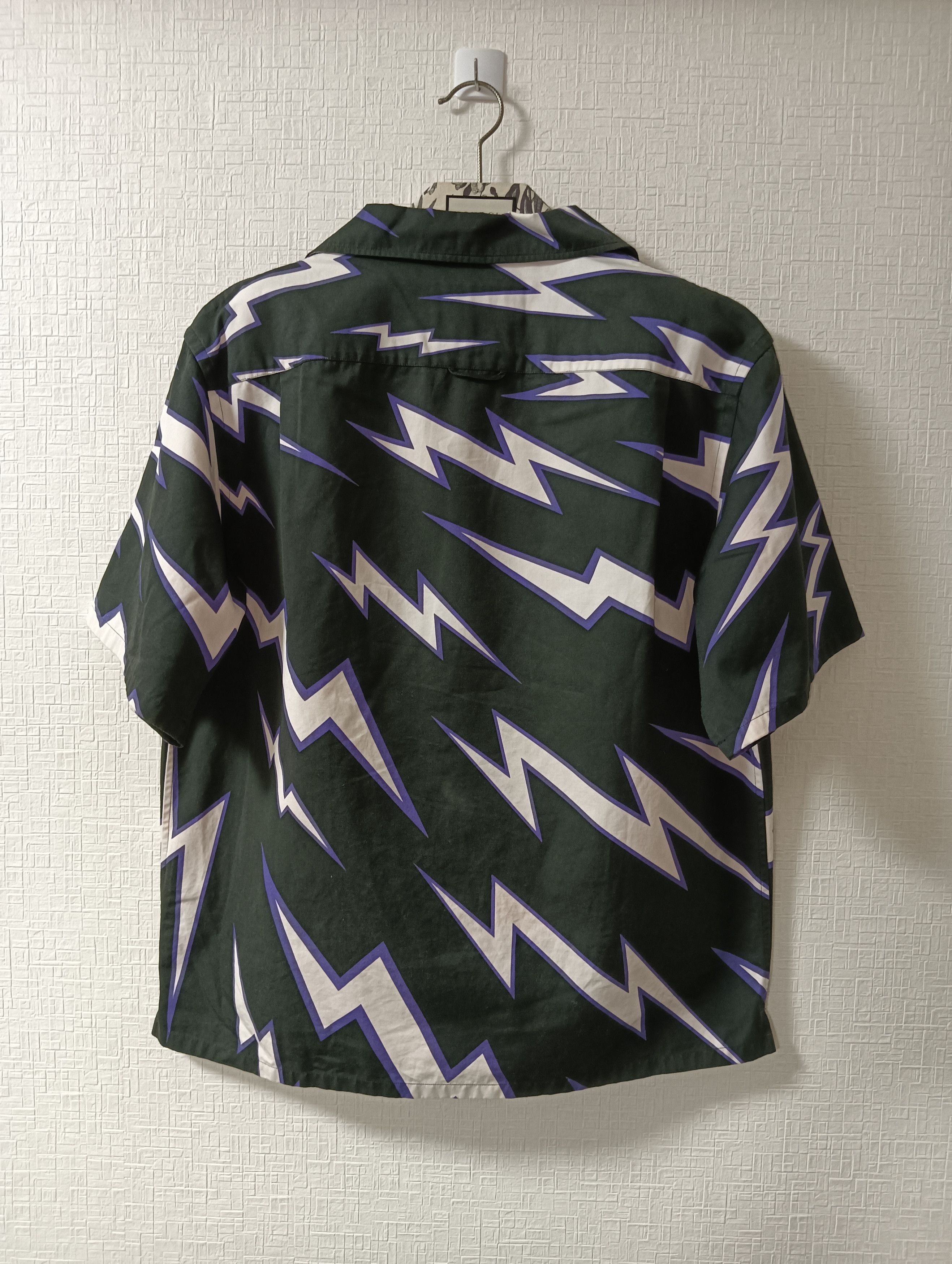 Prada × Universal Studios Frankenstein Hand Logo Button Up Shirt Size US M / EU 48-50 / 2 - 2 Thumbnail