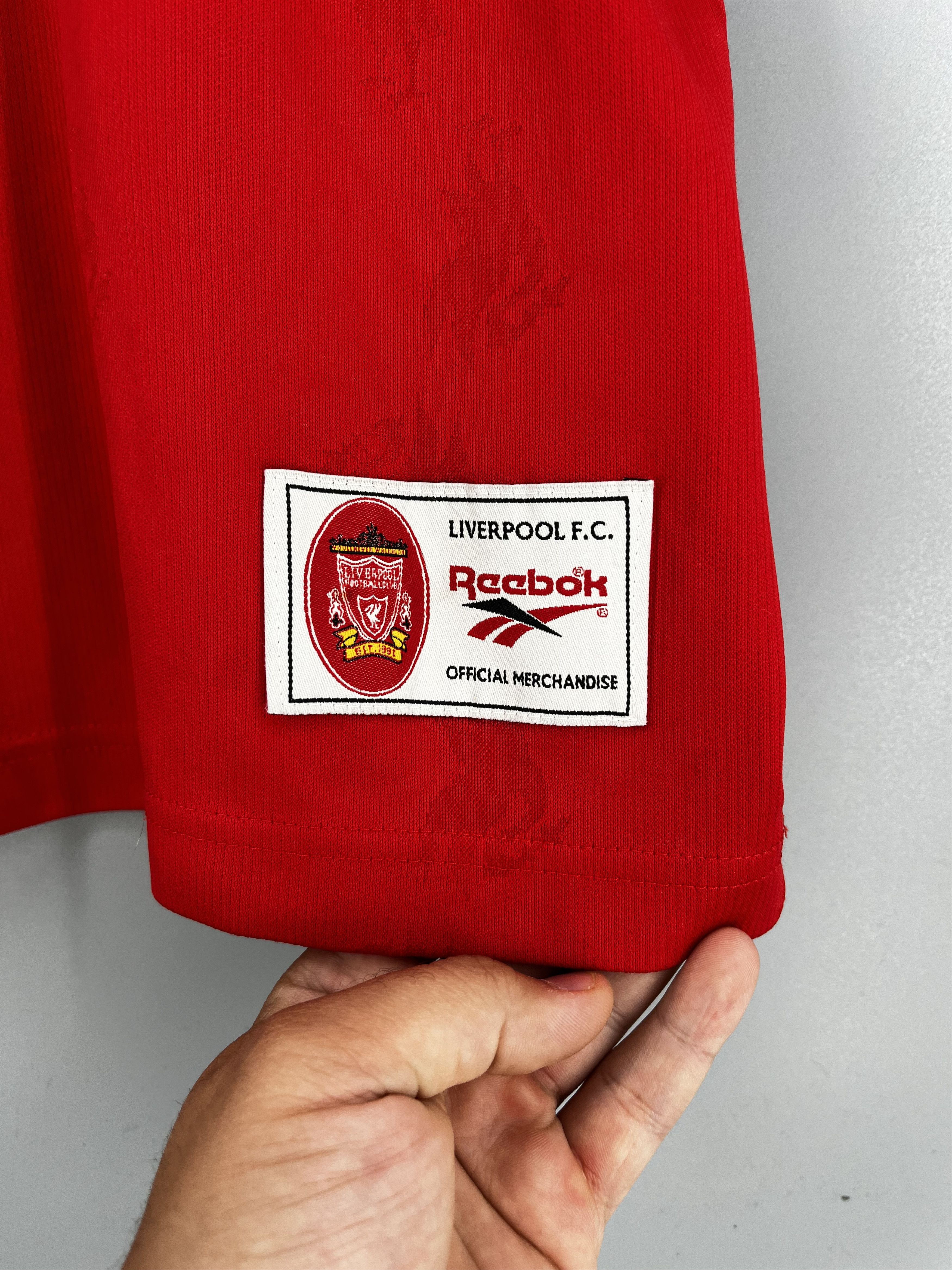 Reebok Liverpool FC 96/98 Home Jersey Reebok Carlsberg #10 UK Size US M / EU 48-50 / 2 - 7 Thumbnail
