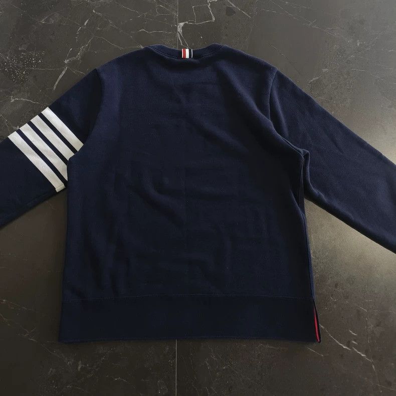 Thom Browne Thom Browne Round neck hoodie Size US XL / EU 56 / 4 - 2 Thumbnail