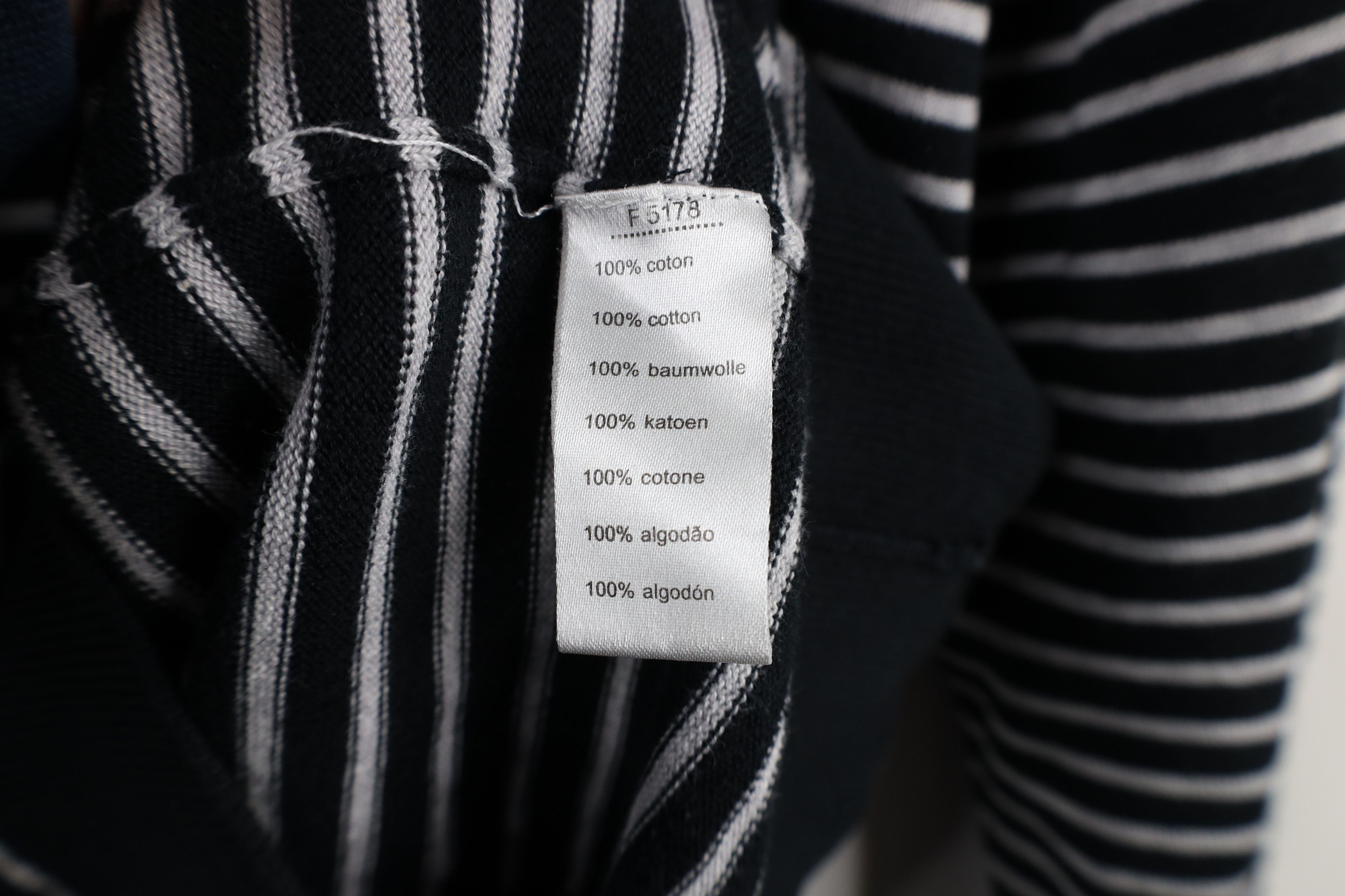 Lacoste × Vintage Vintage Lacoste Military Style Logo Striped Knit Sweater Size US L / EU 52-54 / 3 - 10 Thumbnail