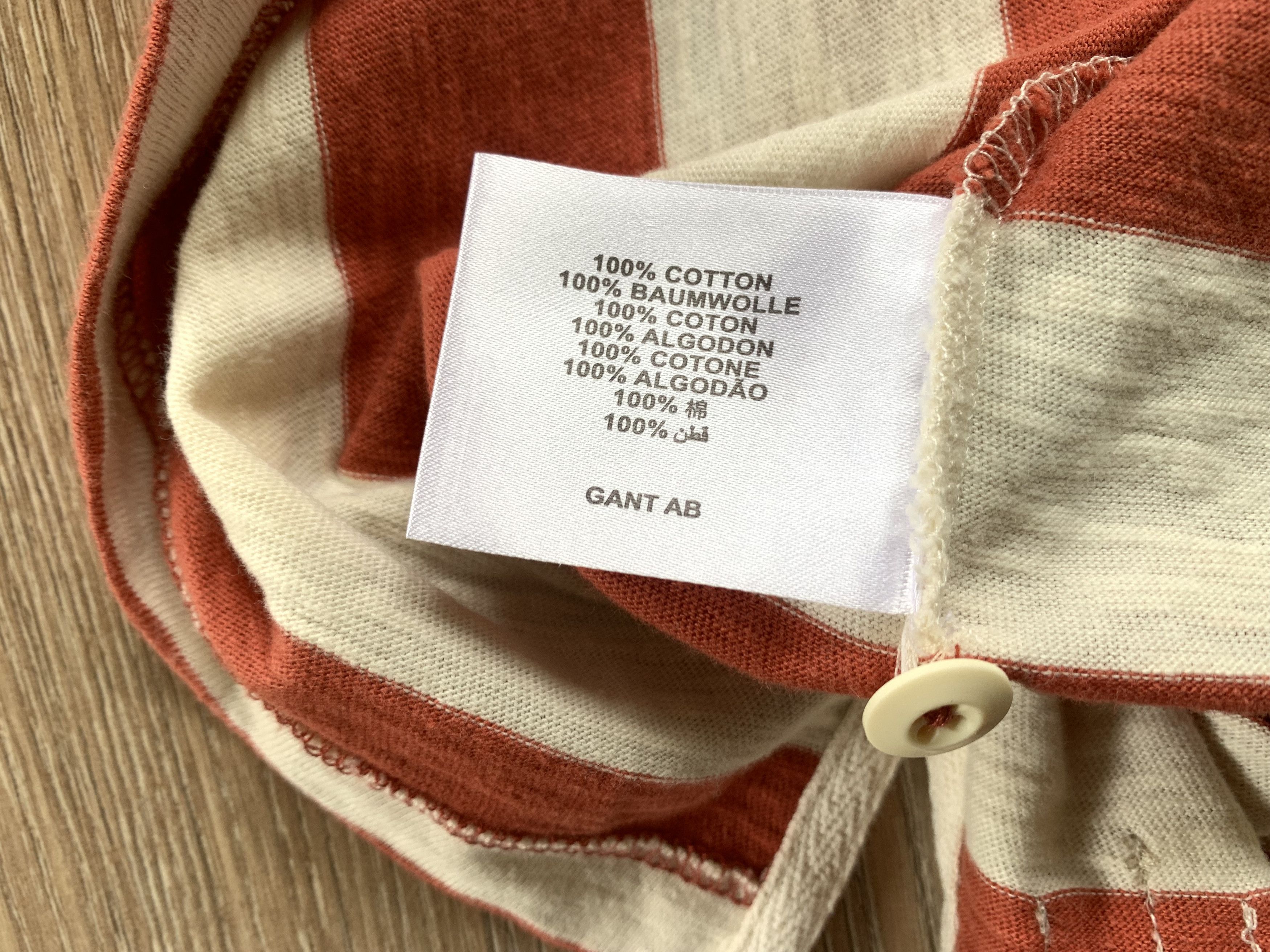 Gant Gant Stripe Cotton Polo Size US M / EU 48-50 / 2 - 7 Thumbnail