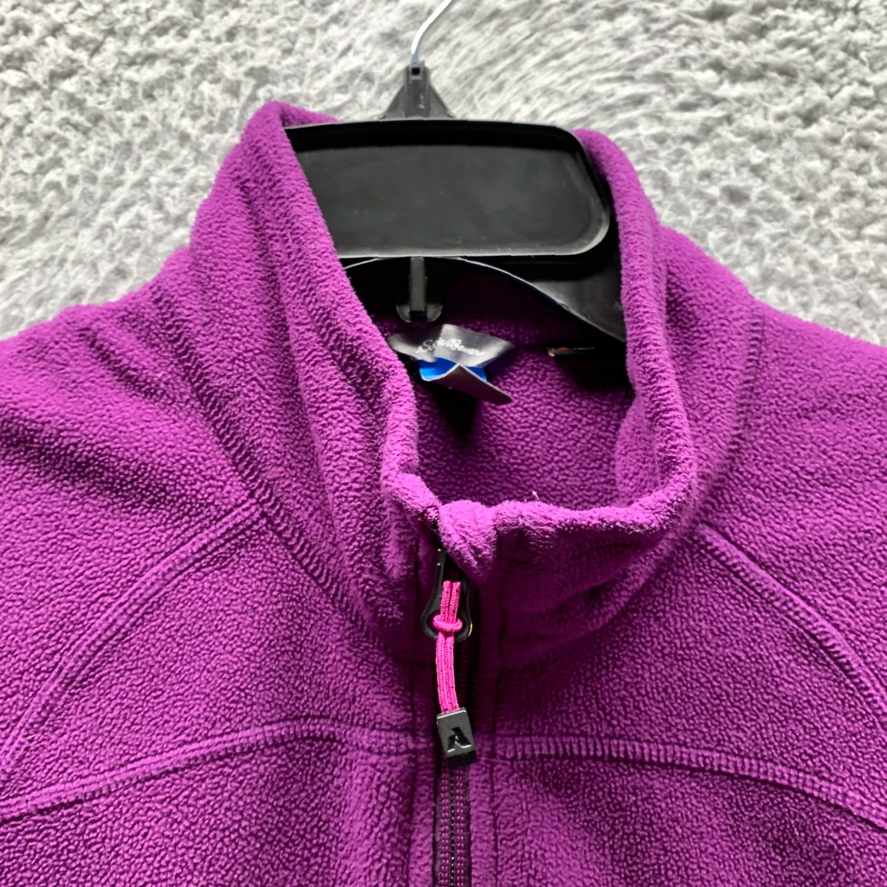 Eddie Bauer VINTAGE Eddie Bauer Sweatshirt Womens Large Purple 1/4 Zip Fleece Pullover Mock Neck Casual 90s Outdoors Womens Size L / US 10 / IT 46 - 6 Thumbnail