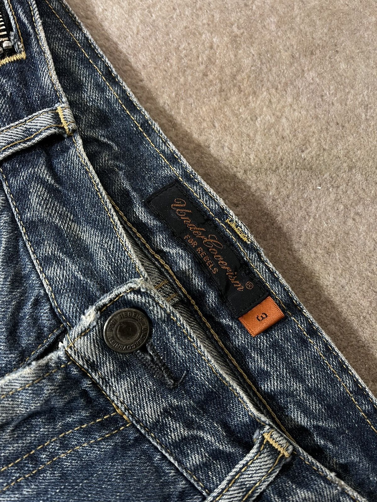 Undercover Undercover Undercoverism SS07 Chaos Purple Fade Denim Jeans Size US 32 / EU 48 - 4 Thumbnail