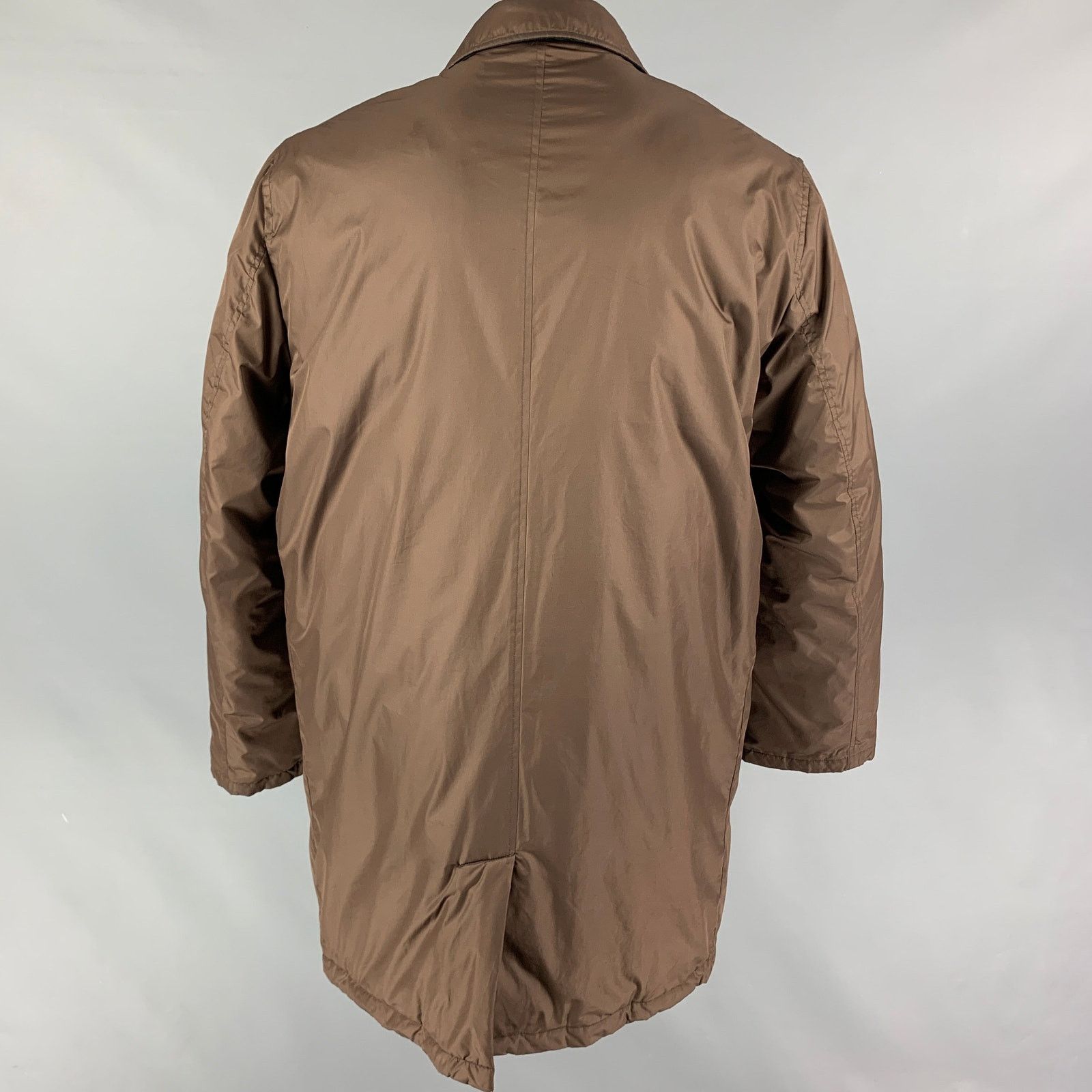 Etro ETRO Size XL Brown Polyester Cotton Hidden Placket Coat Size US XL / EU 56 / 4 - 3 Thumbnail