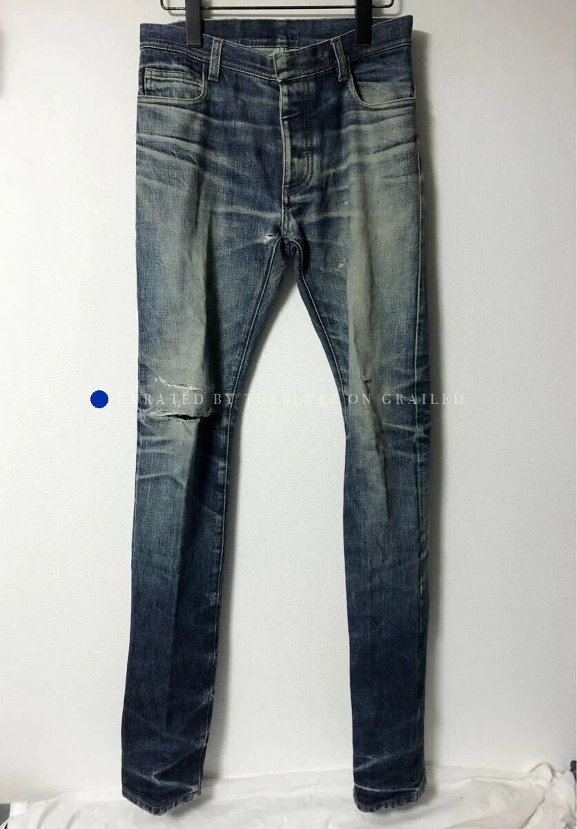 Nicolas Andreas Taralis Distressed Blue Skinny Jeans, Size 26