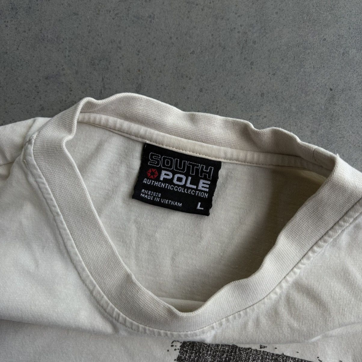Southpole × Vintage Vintage Y2K Southpole Large Tan T Shirt Off white baggy Size US XL / EU 56 / 4 - 6 Thumbnail