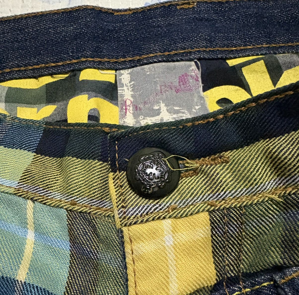 Japanese Brand Japanese BRTH Breath Double Waist Jeans Streetwear Denim Size US 31 - 20 Thumbnail