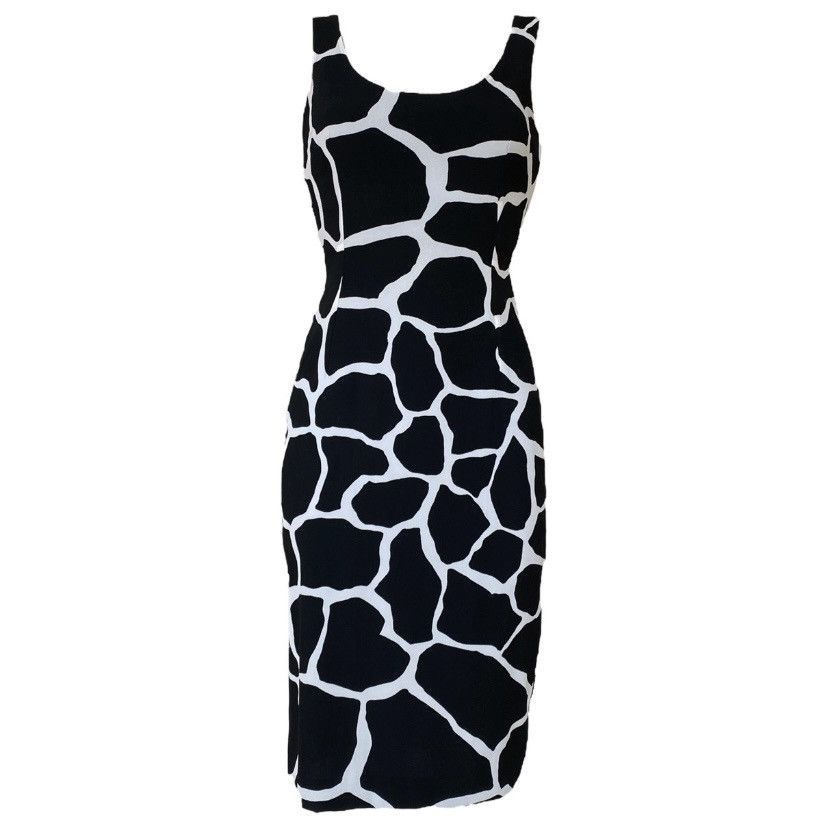 Dolce & Gabbana Dolce & Gabbana abito in seta stampa animalier bianco e nero Size XS / US 0-2 / IT 36-38 - 1 Thumbnail