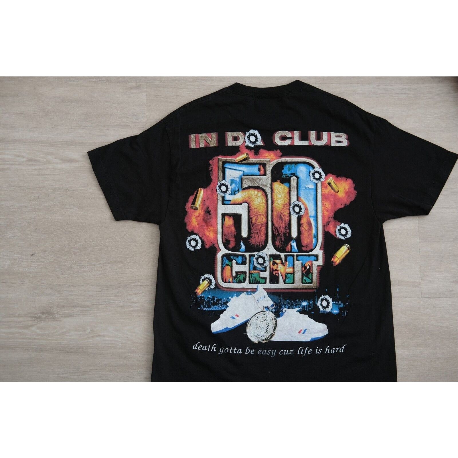Other Vintage 2003 50 Cent In Da Club T-Shirt Unisex Size L RARE Size US L / EU 52-54 / 3 - 7 Thumbnail