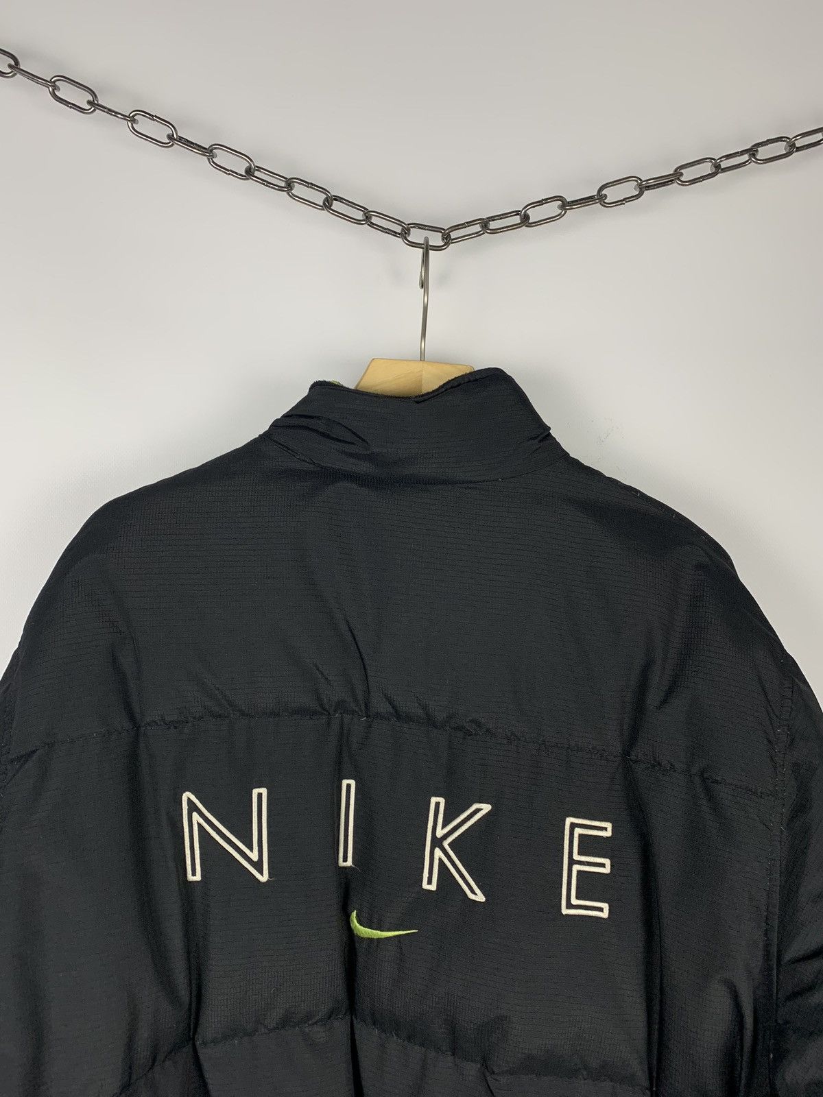 Nike Vintage 90’s Nike Spell Out Logo Puffer Jacket Size L 12-14 Size US XXS / EU 40 - 2 Thumbnail
