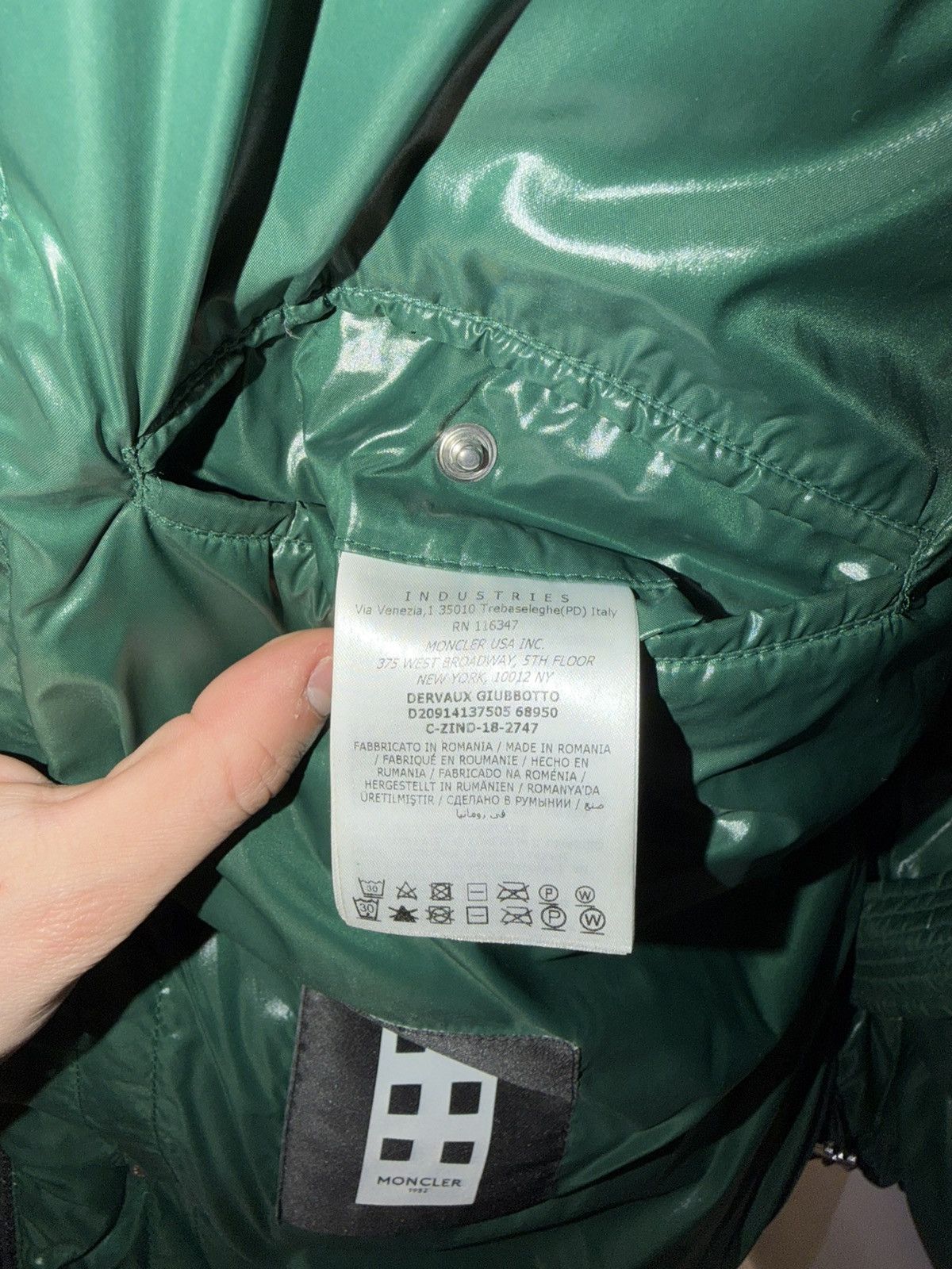 Moncler Moncler Dervaux Giubbotto Puffer Jacket Size US XL / EU 56 / 4 - 10 Thumbnail