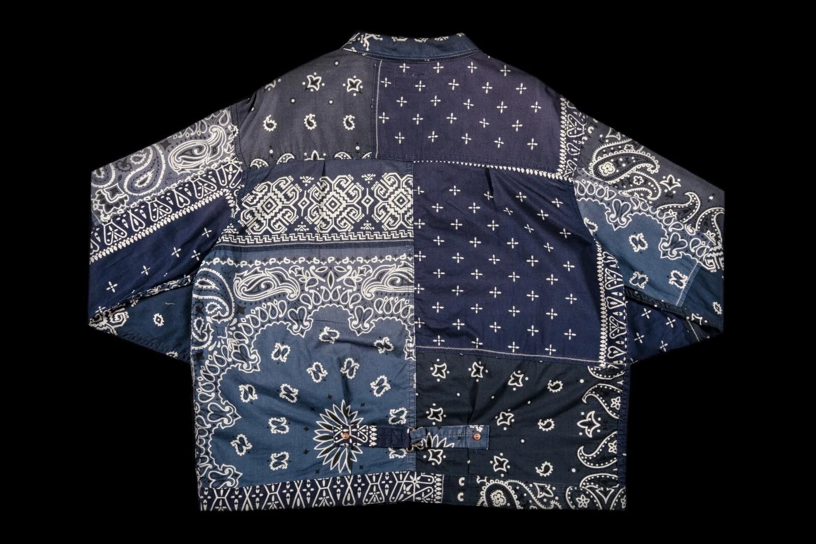 Kapital Kapital Patchwork Bandana Jacket Navy Size 5 Size US XXL / EU 58 / 5 - 3 Thumbnail